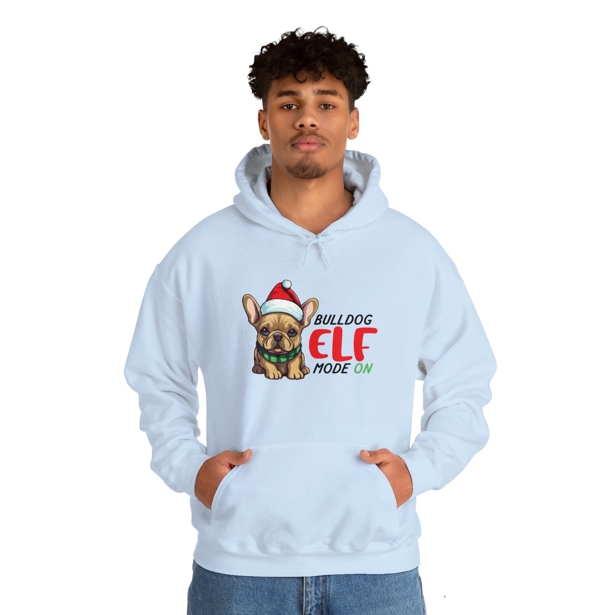 ELF French Bulldog Cotton Sweatshirt for Bulldog Owners-fadou