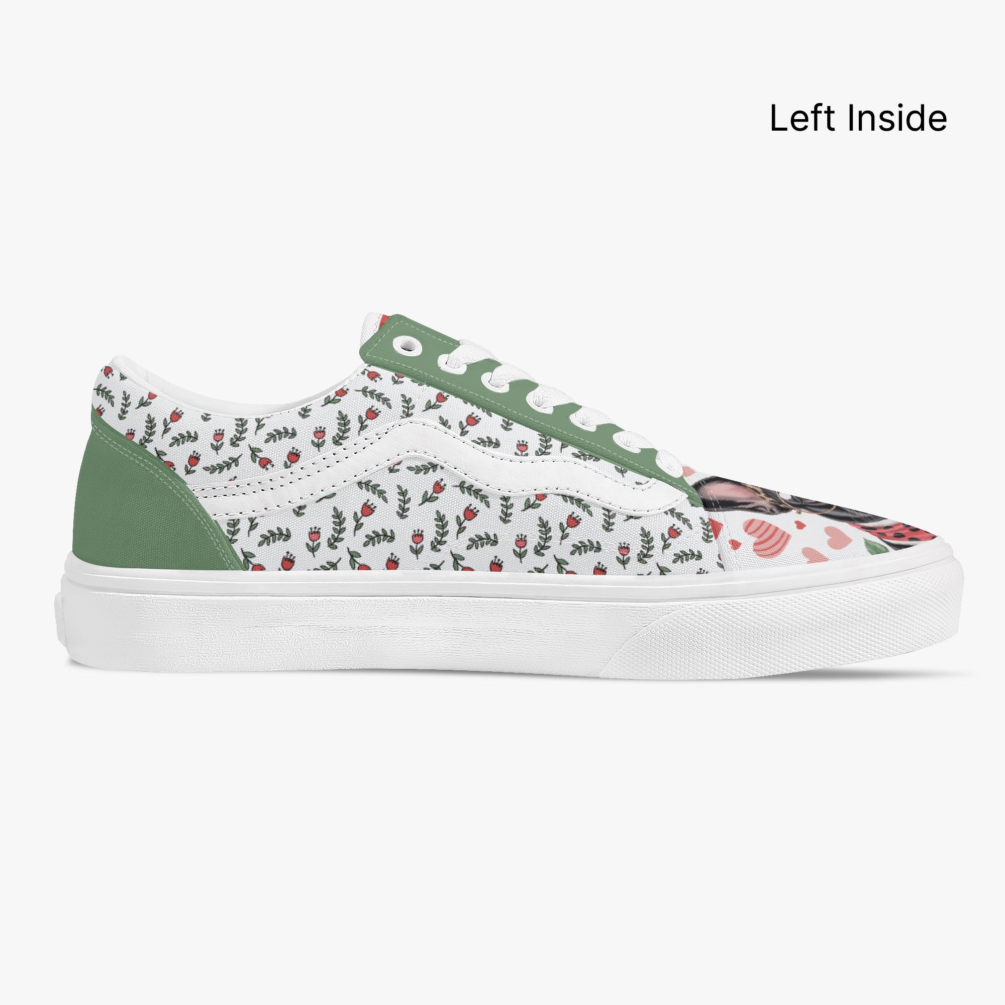 French Bulldog Trendy Canvas Sneakers for Everyday Wear-fadou
