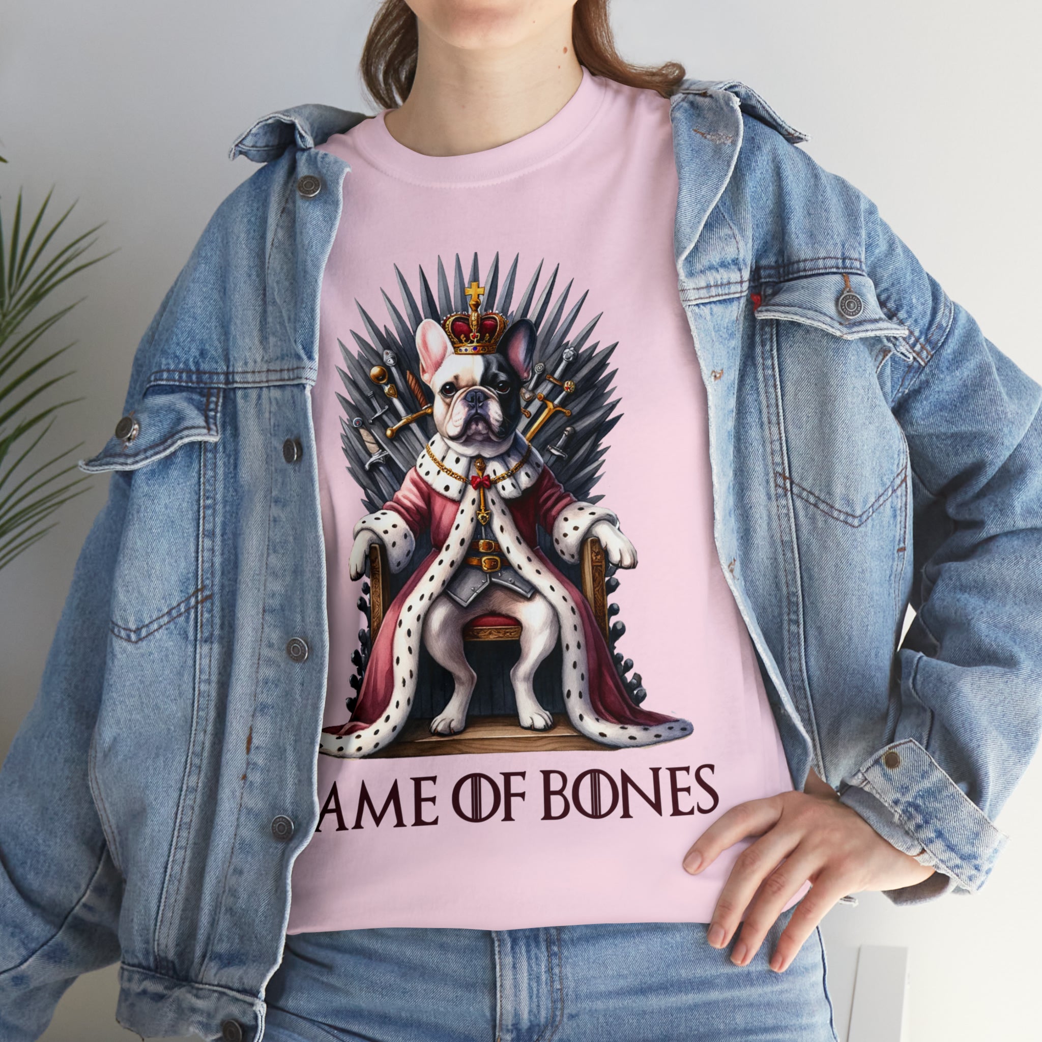 French Bulldog Cotton Graphic Tee for Frenchie Enthusiasts-fadou