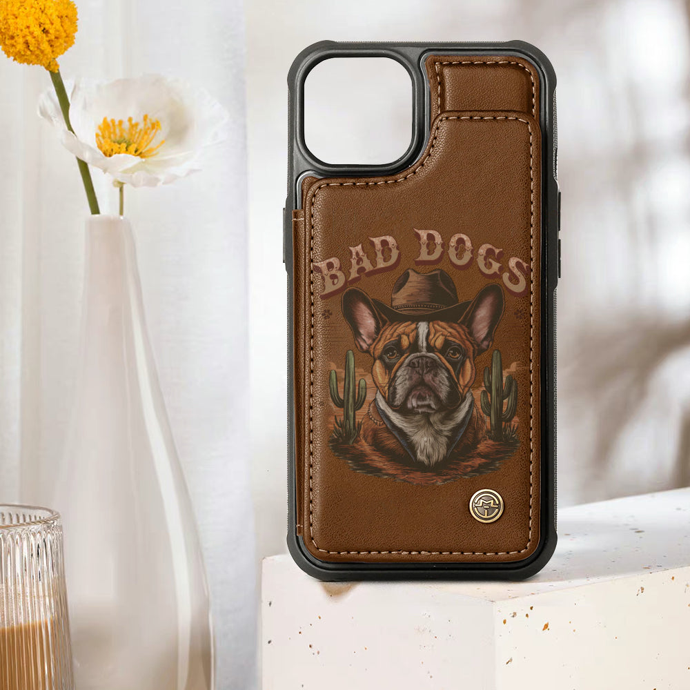 Jack French Bulldog Card Holder for Frenchie Enthusiasts-fadou