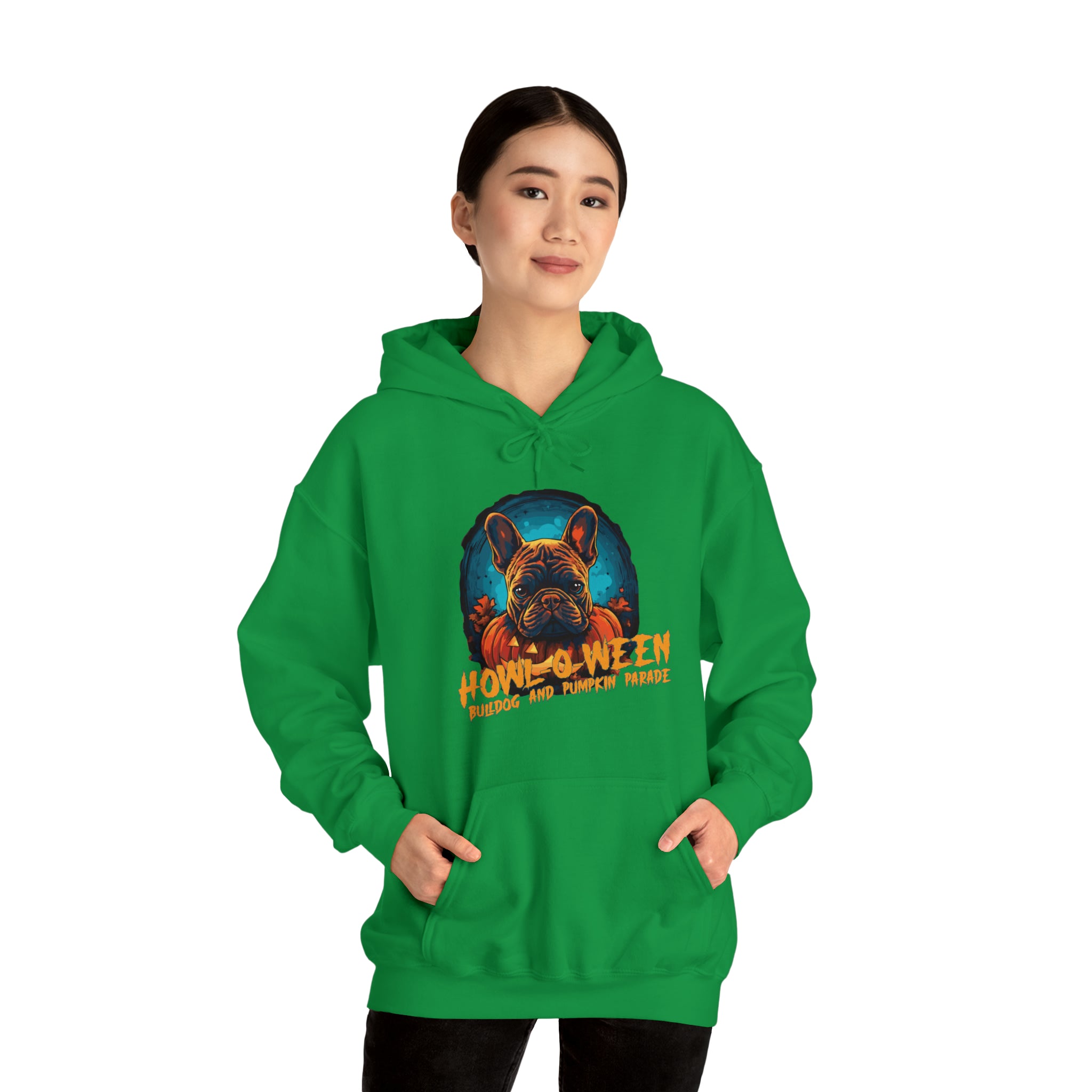 Pumpkin Halloween Pet Parent Pullover for Bulldog Owners-fadou