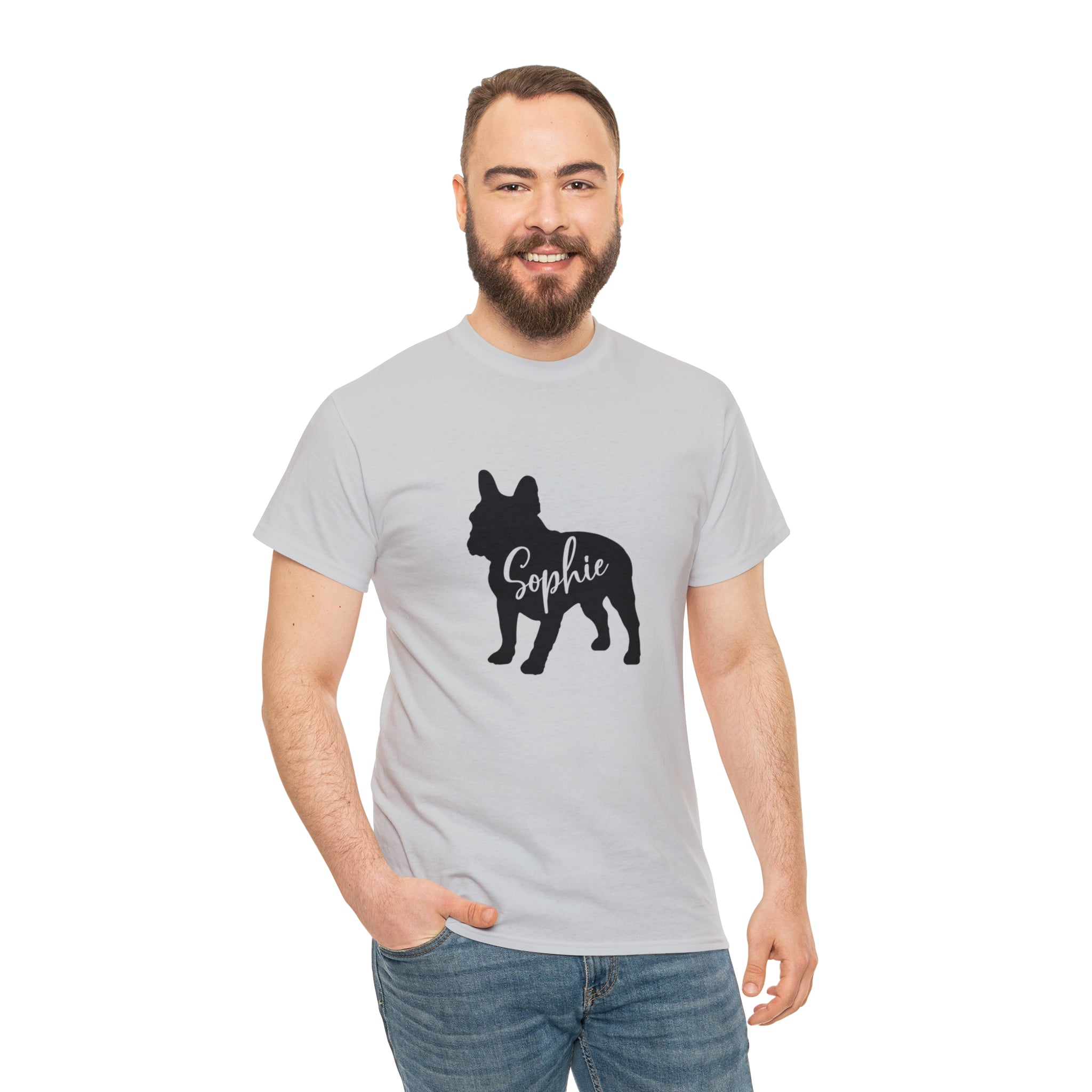 Unisex Personalized Dog Lover Tee for Frenchie Enthusiasts-fadou