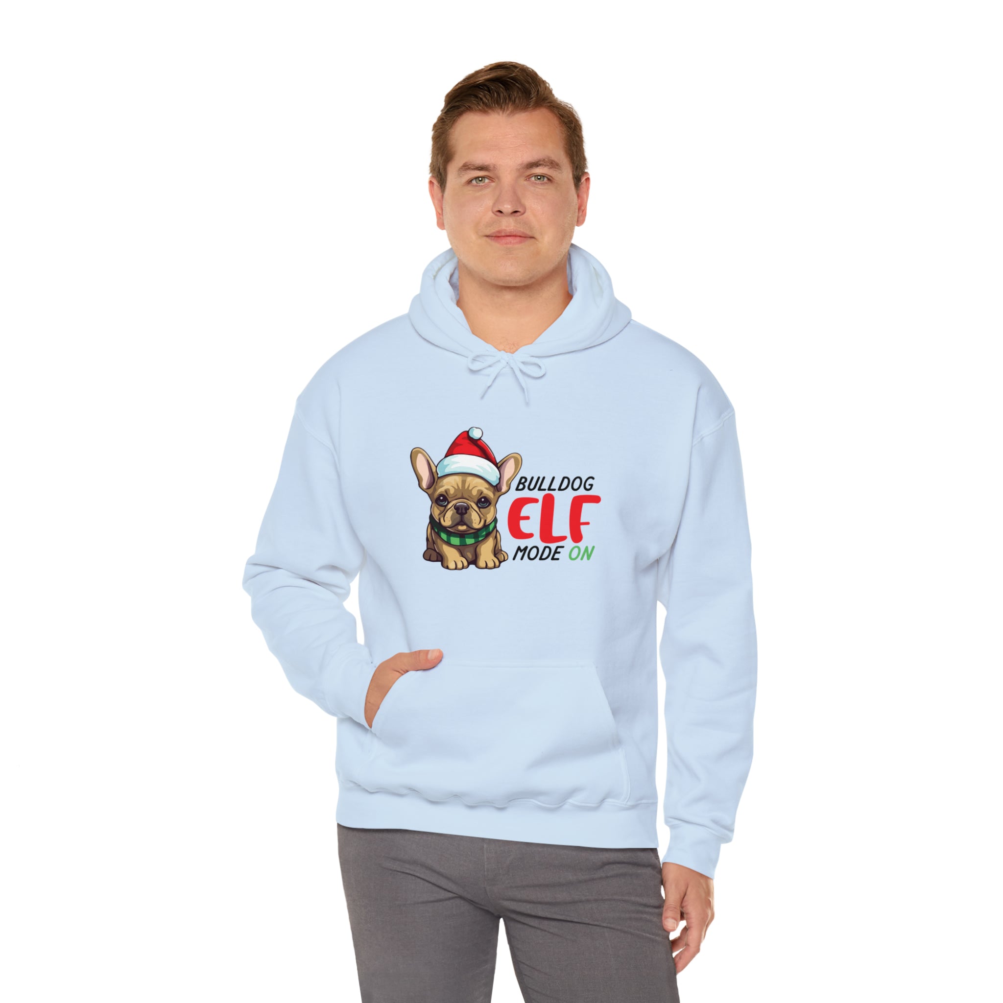 ELF French Bulldog Cotton Sweatshirt for Bulldog Owners-fadou