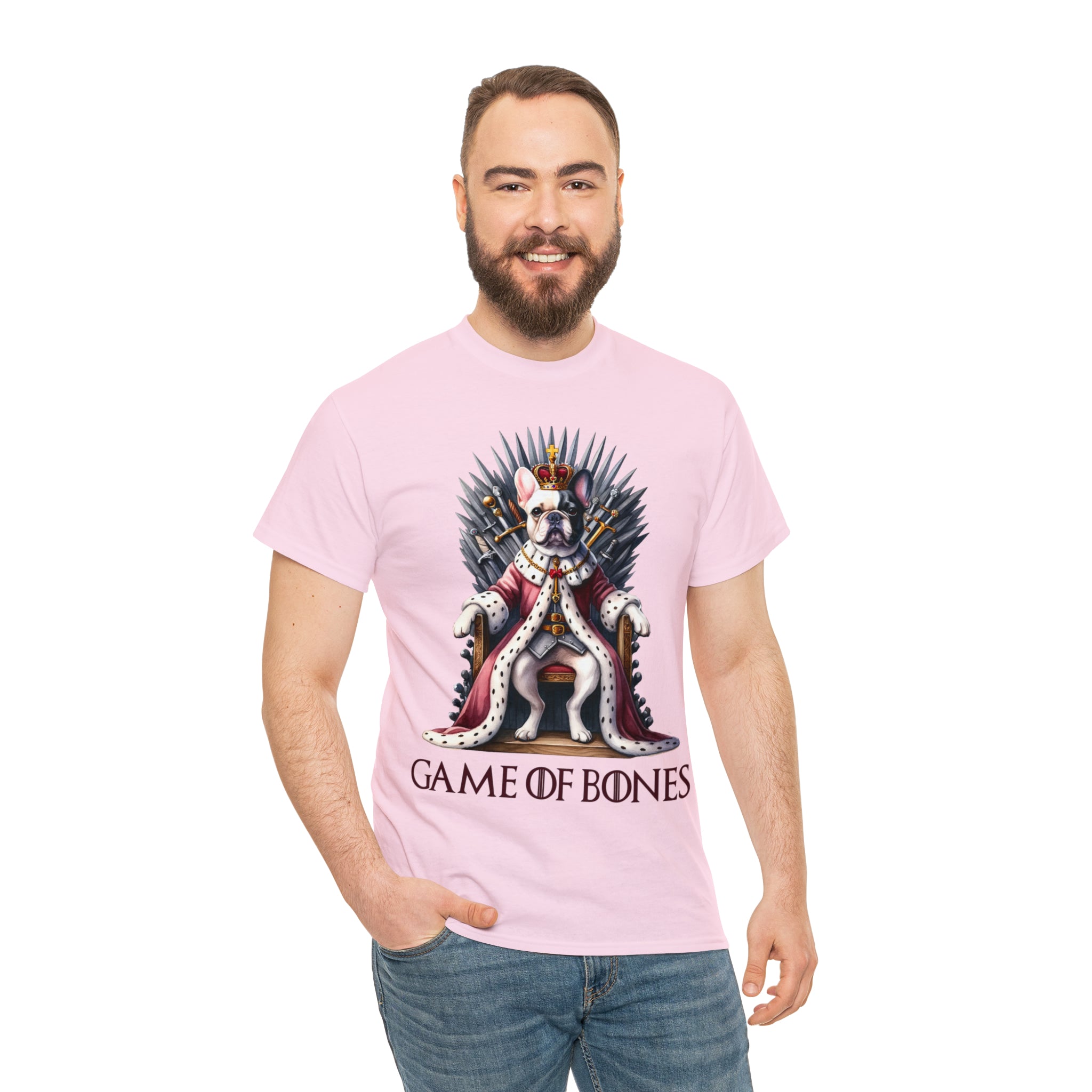 French Bulldog Cotton Graphic Tee for Frenchie Enthusiasts-fadou