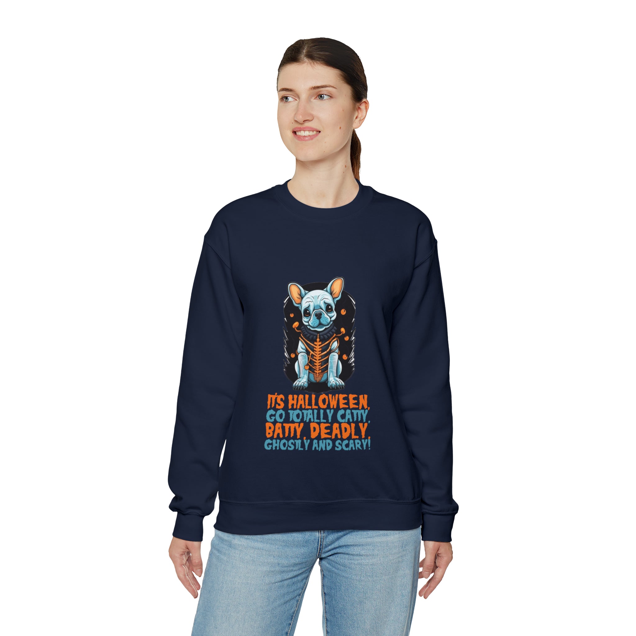 French Bulldog Halloween Pet Parent Pullover for Dog Park Days-fadou