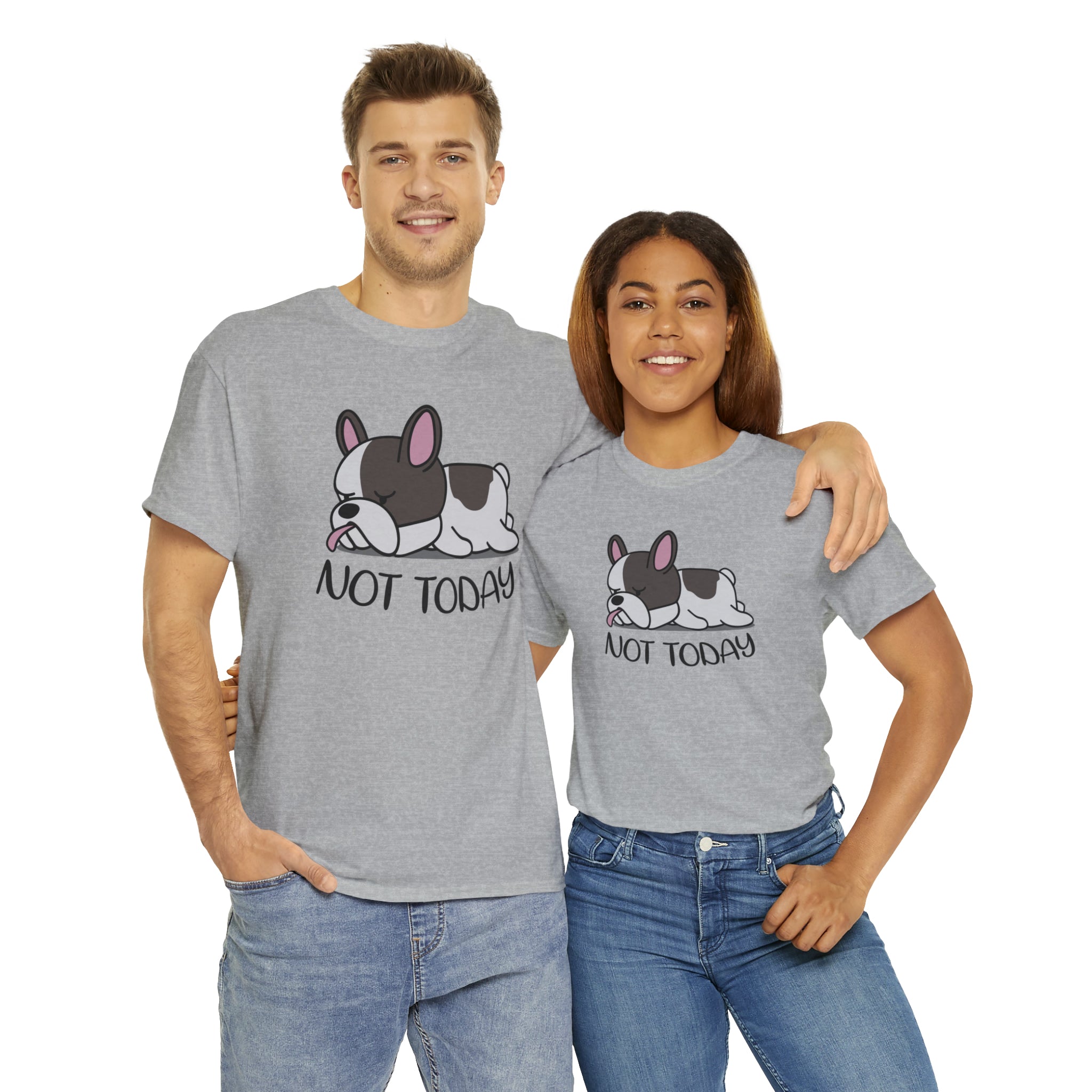 French Bulldog Cotton Cotton T-Shirt for Dog Moms & Dads-fadou