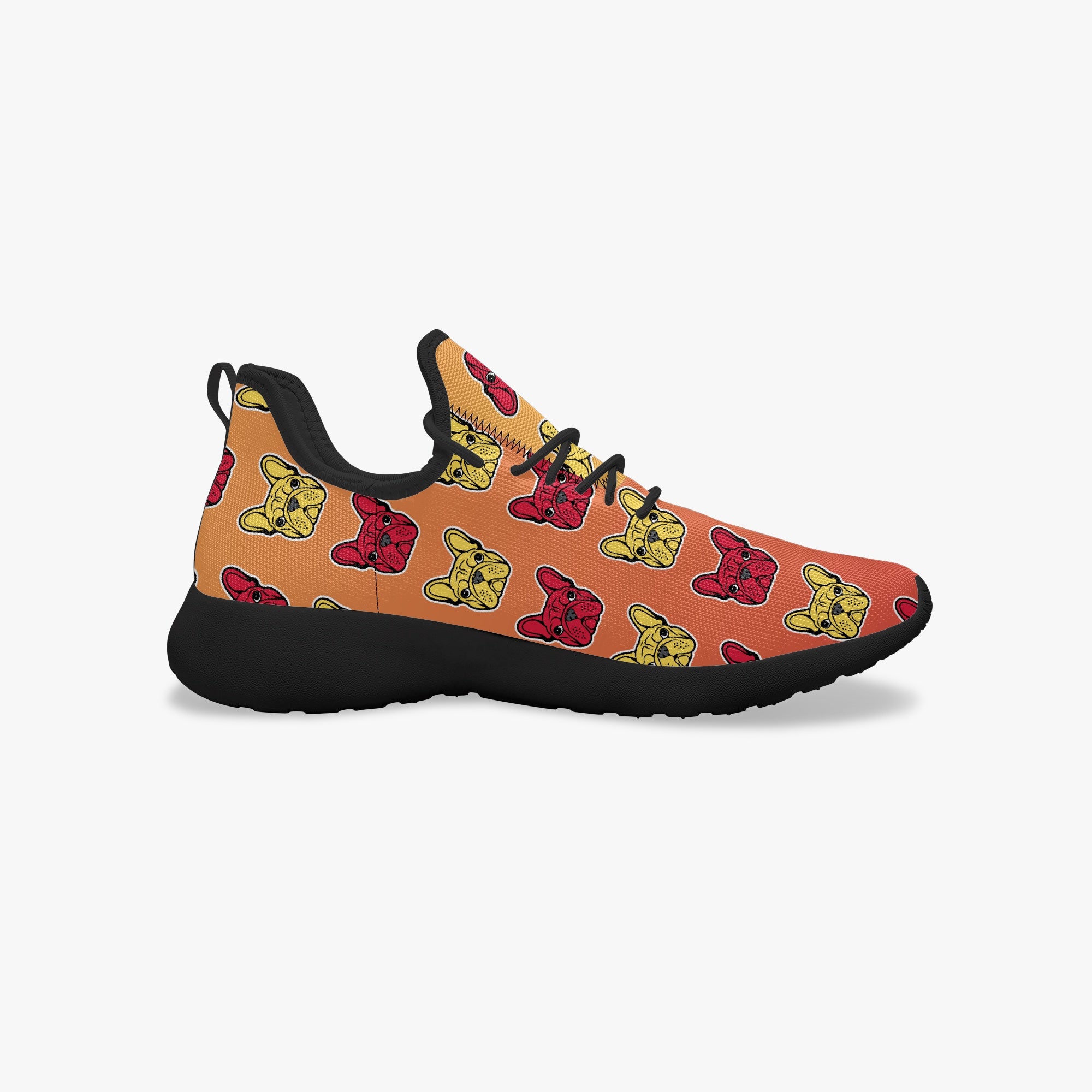 French Bulldog Classic Canvas Sneakers for Dog Park Days-fadou