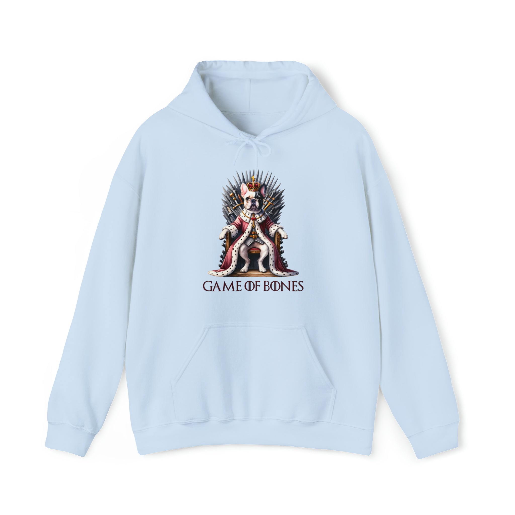 Game French Bulldog Fleece Hoodie for Outdoor Adventures-fadou