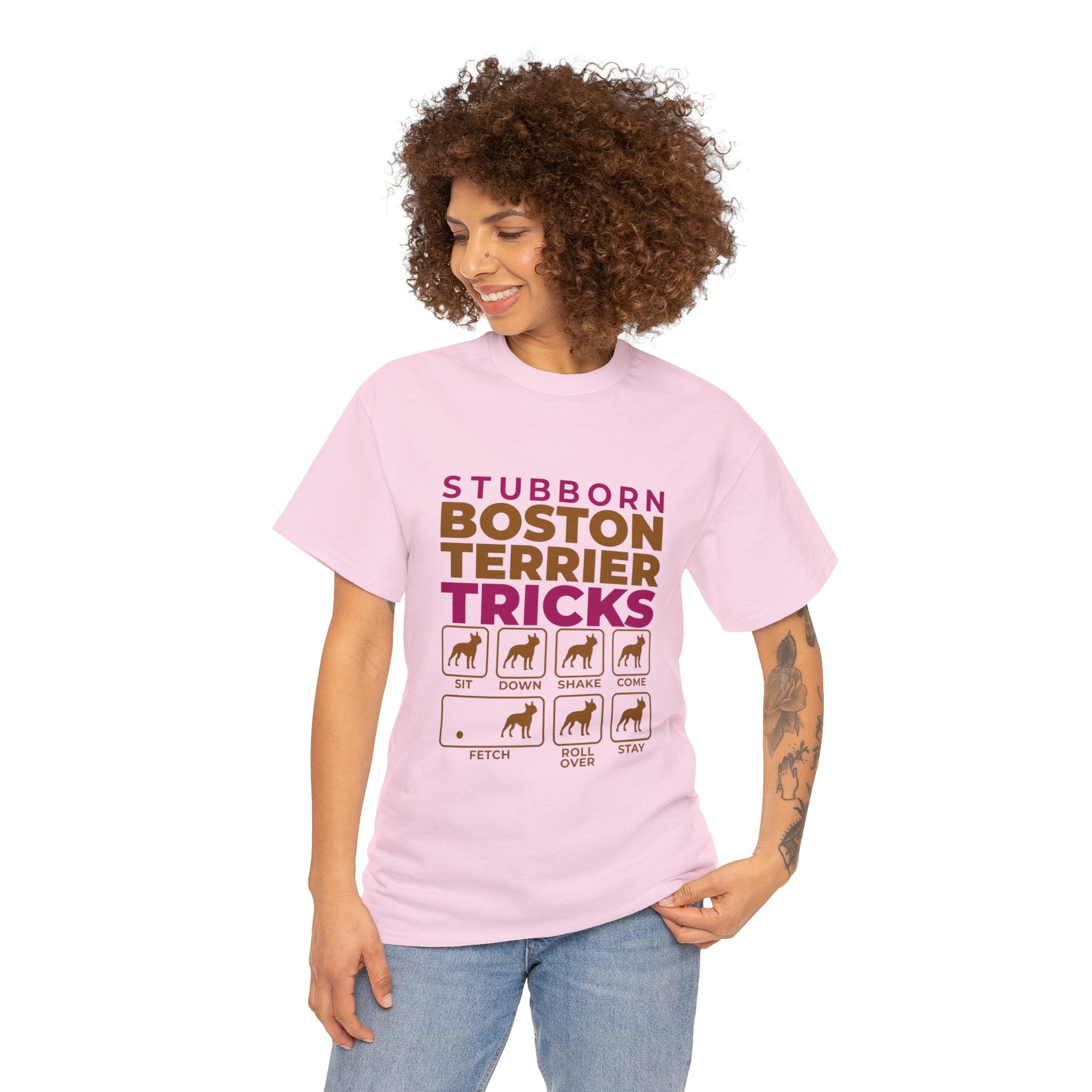 Beau - Unisex Tshirts for Boston Terrier Lovers for Bulldog Owners-fadou