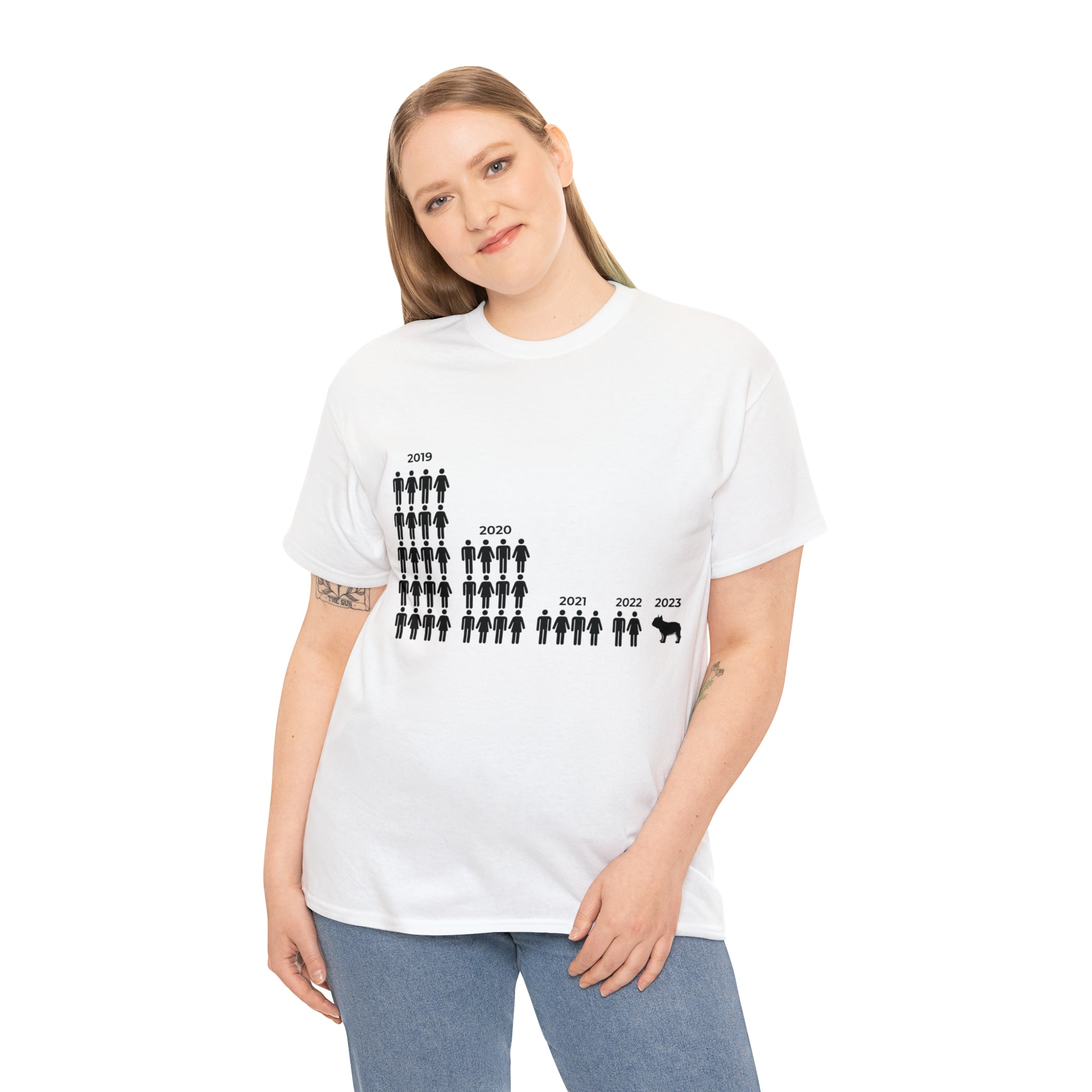 Friendship Cotton Cotton T-Shirt for Frenchie Enthusiasts-fadou