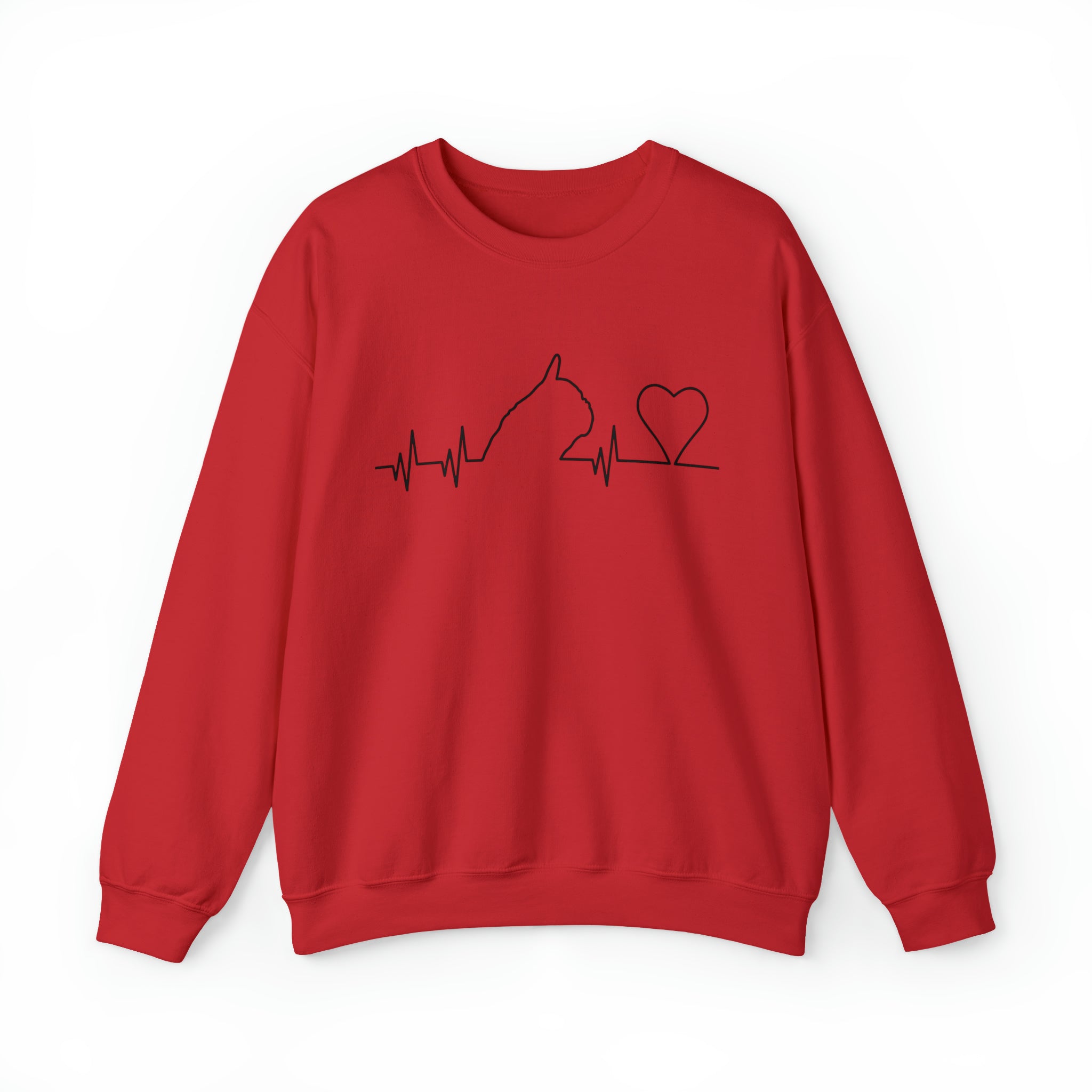 Frenchie ECG - Unisex Sweatshirt for Brachycephalic Dogs-fadou