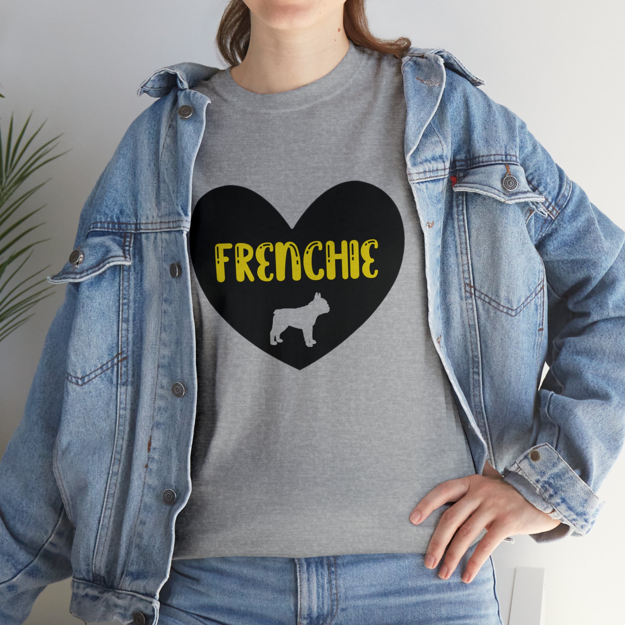 French Bulldog Cotton Dog Lover Tee for Dog Moms & Dads-fadou