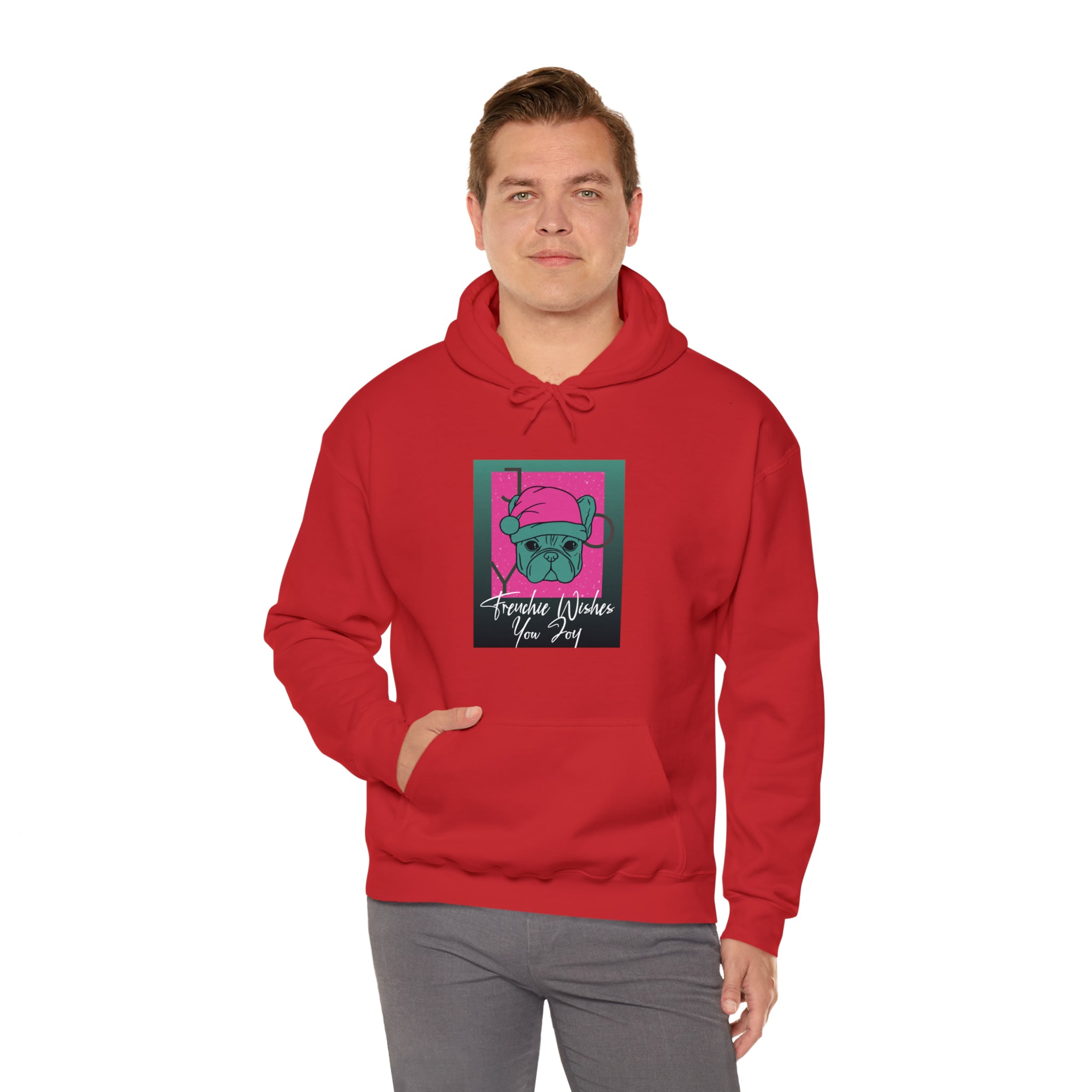 Frenchie Wishes Unisex Hoodie for Travel Comfort and Safety-fadou