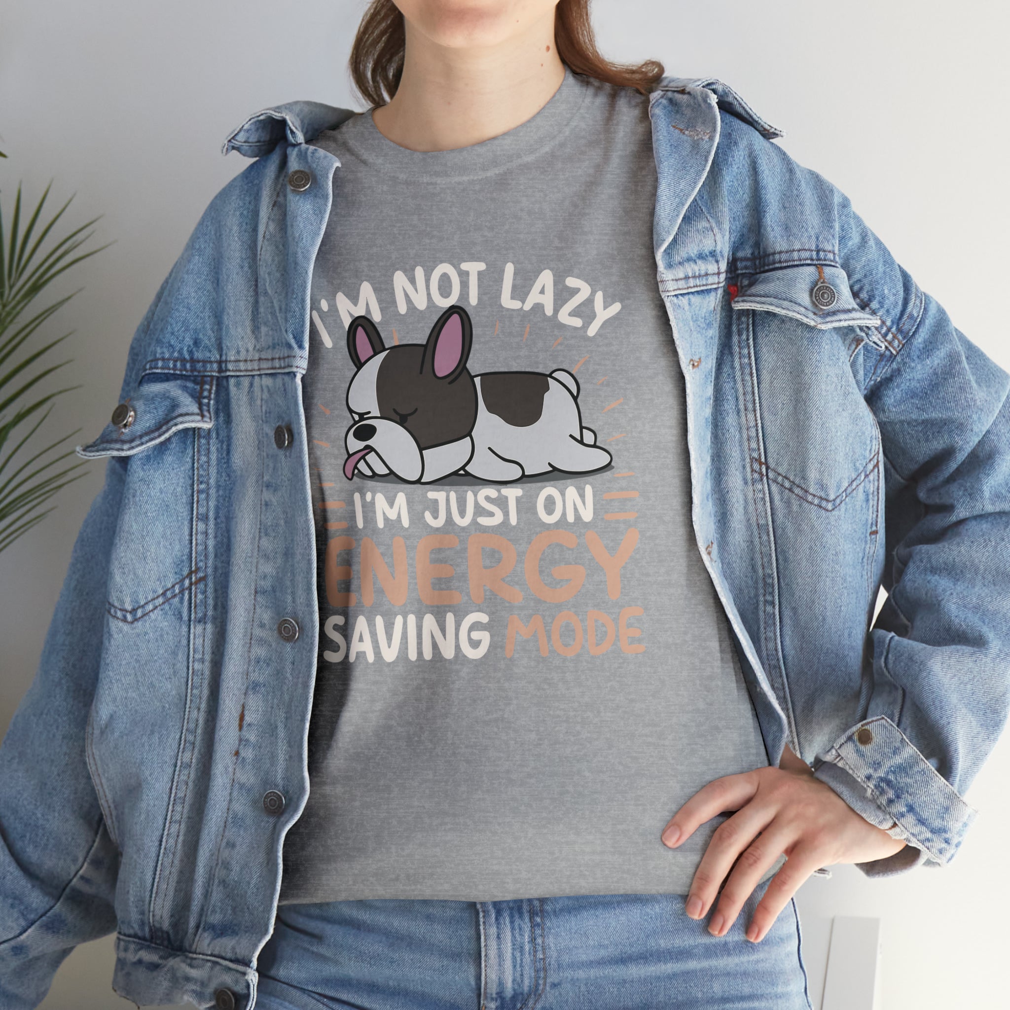 Im Not Lazy - Unisex Cotton T-Shirt for Dog Moms & Dads-fadou