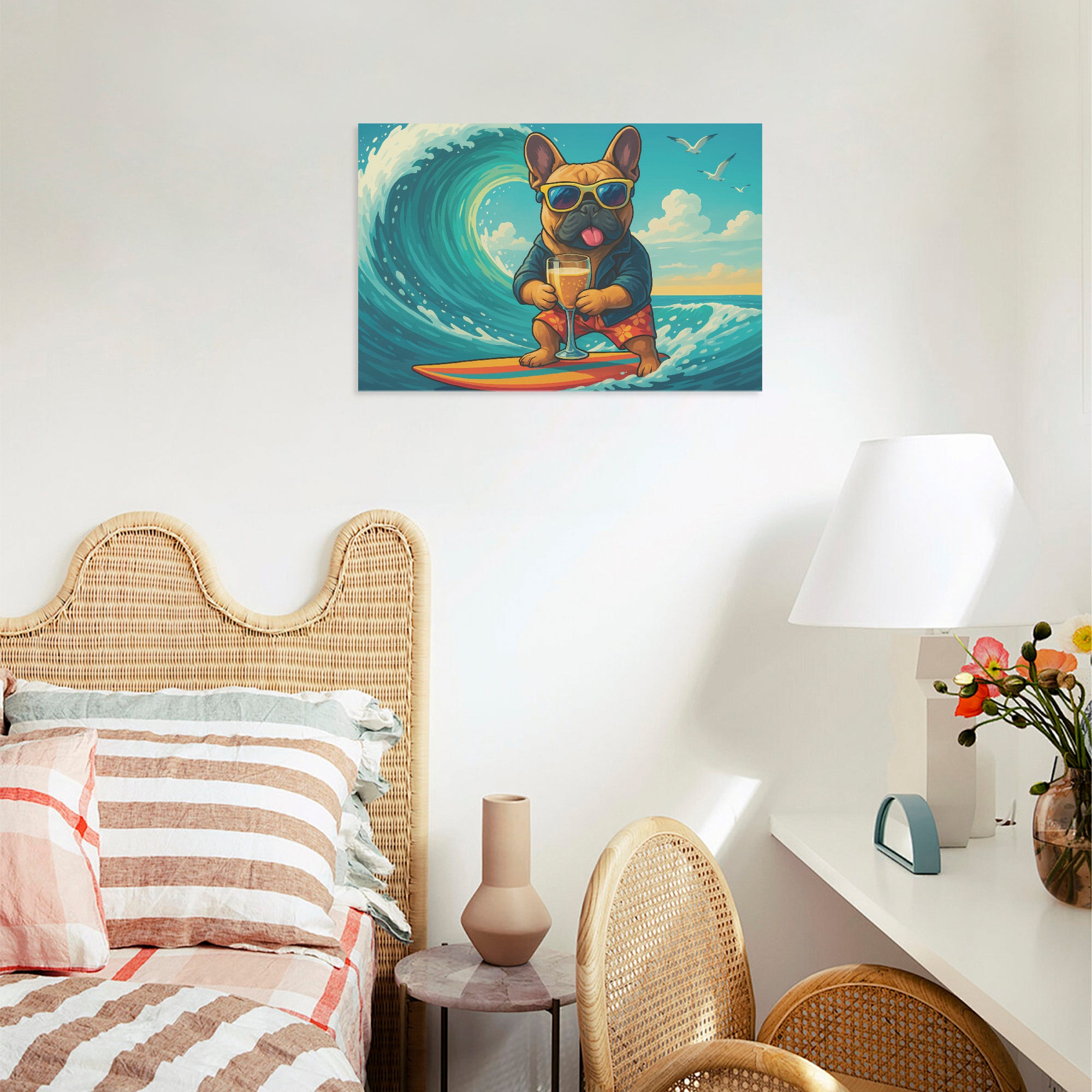 French Bulldog Adorable Canvas Wall Art for Dog Moms & Dads-fadou