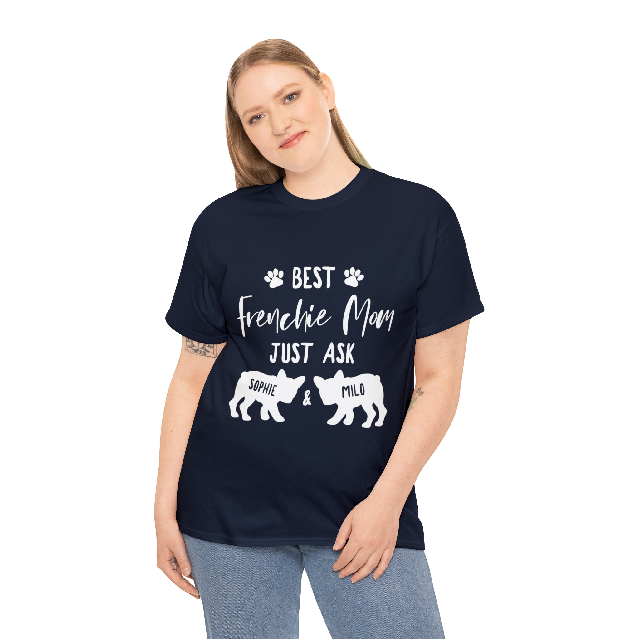 French Bulldog Personalized Dog Lover Tee for Dog Moms & Dads-fadou