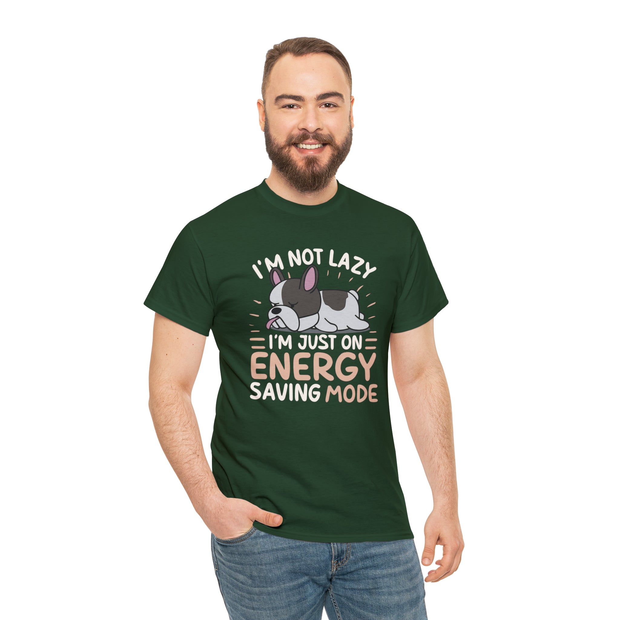 Im Not Lazy - Unisex Cotton T-Shirt for Dog Moms & Dads-fadou