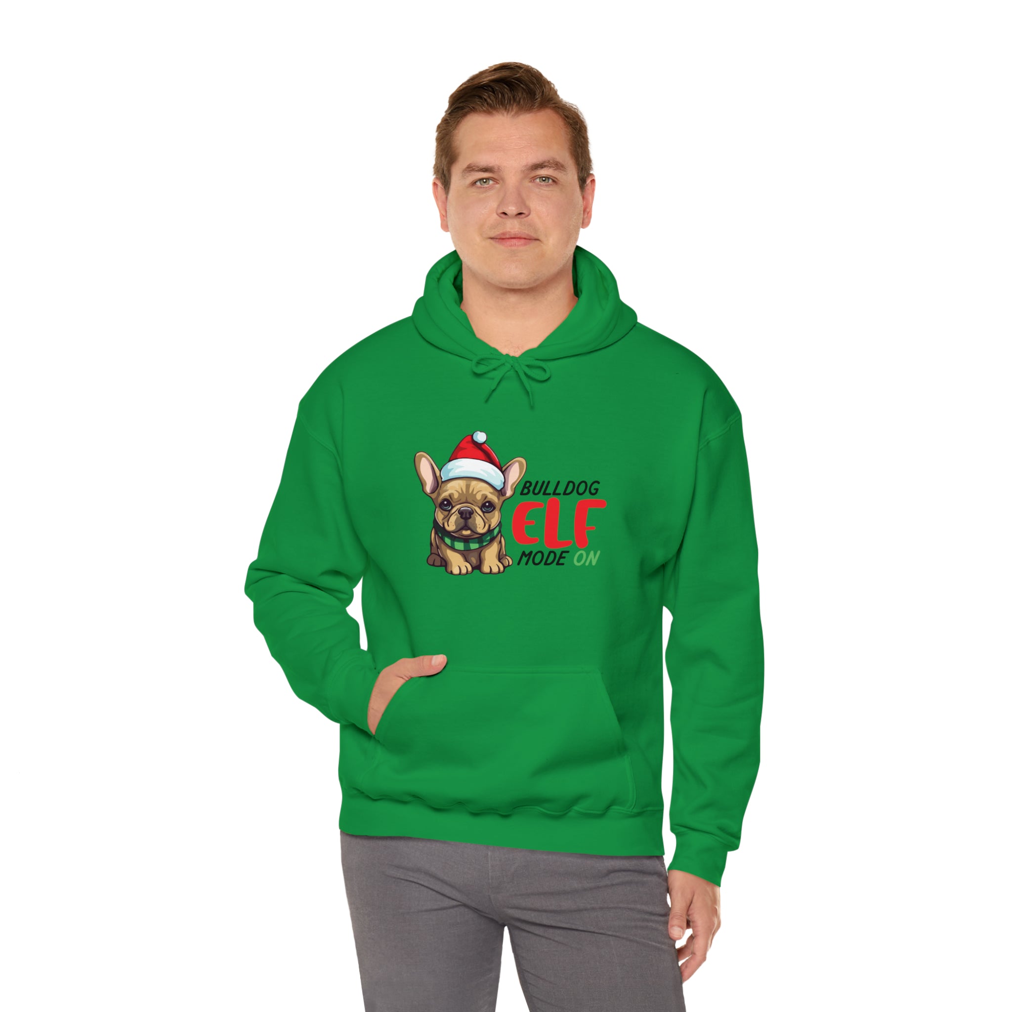 ELF French Bulldog Cotton Sweatshirt for Bulldog Owners-fadou