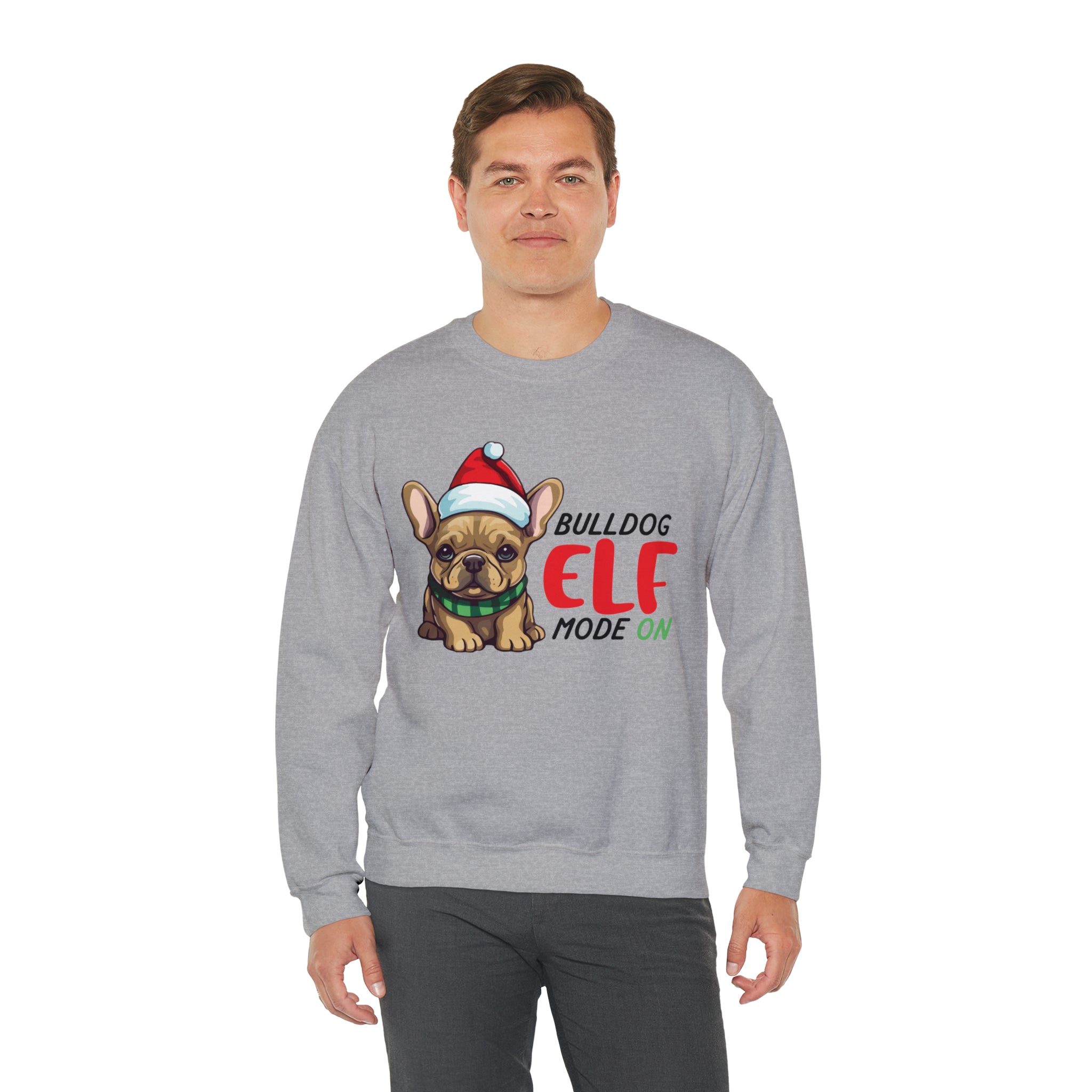 ELF French Bulldog Cotton Sweatshirt for Dog Moms & Dads-fadou
