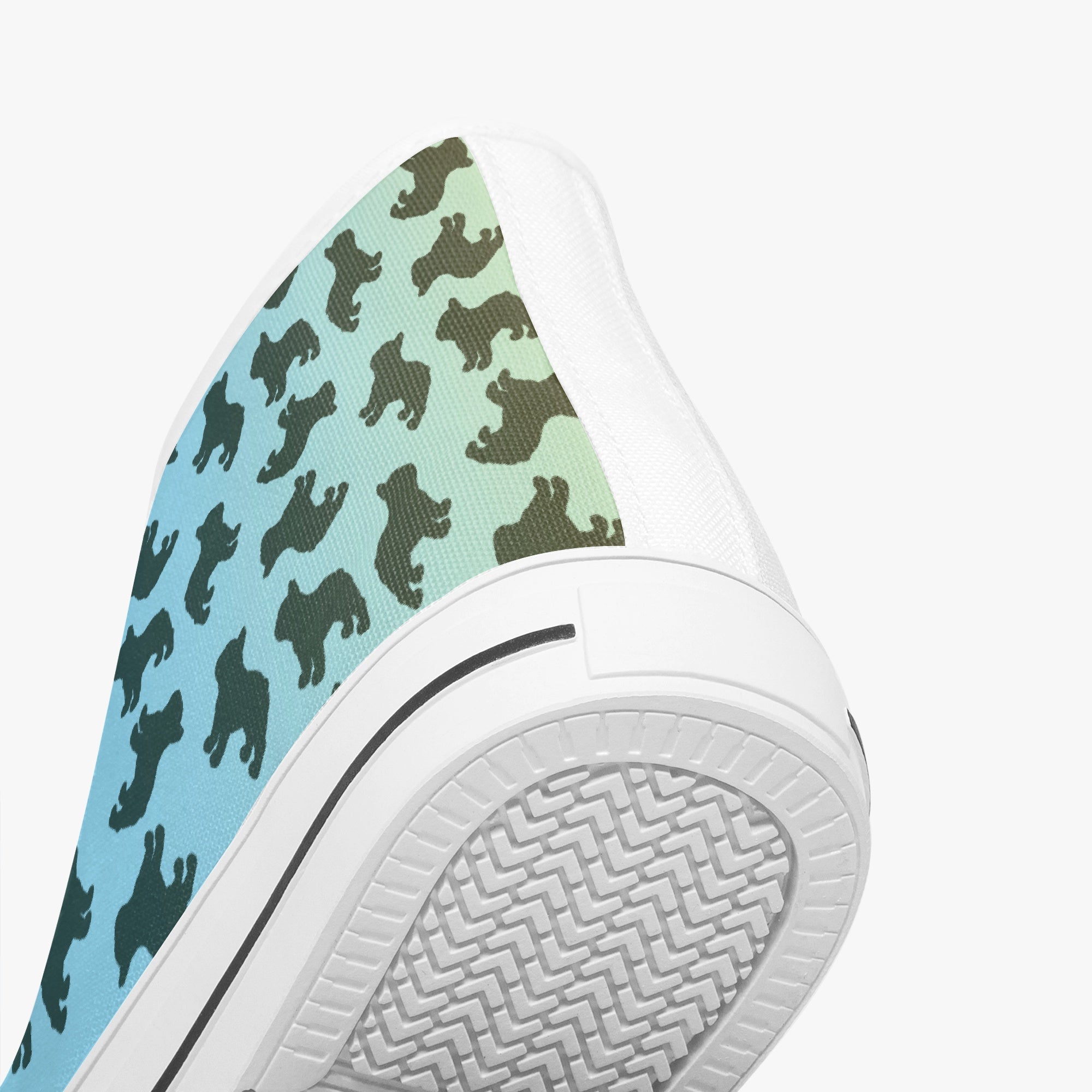 Mookie Classic Canvas Sneakers for Frenchie Enthusiasts-fadou