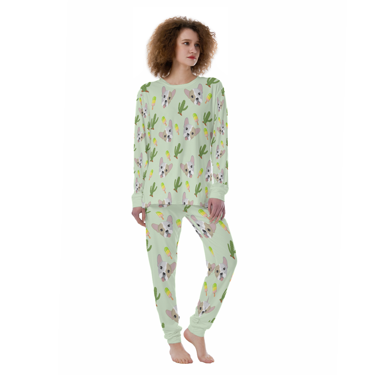 MESSY French Bulldog Cozy Pajama Set for Bulldog Owners-fadou