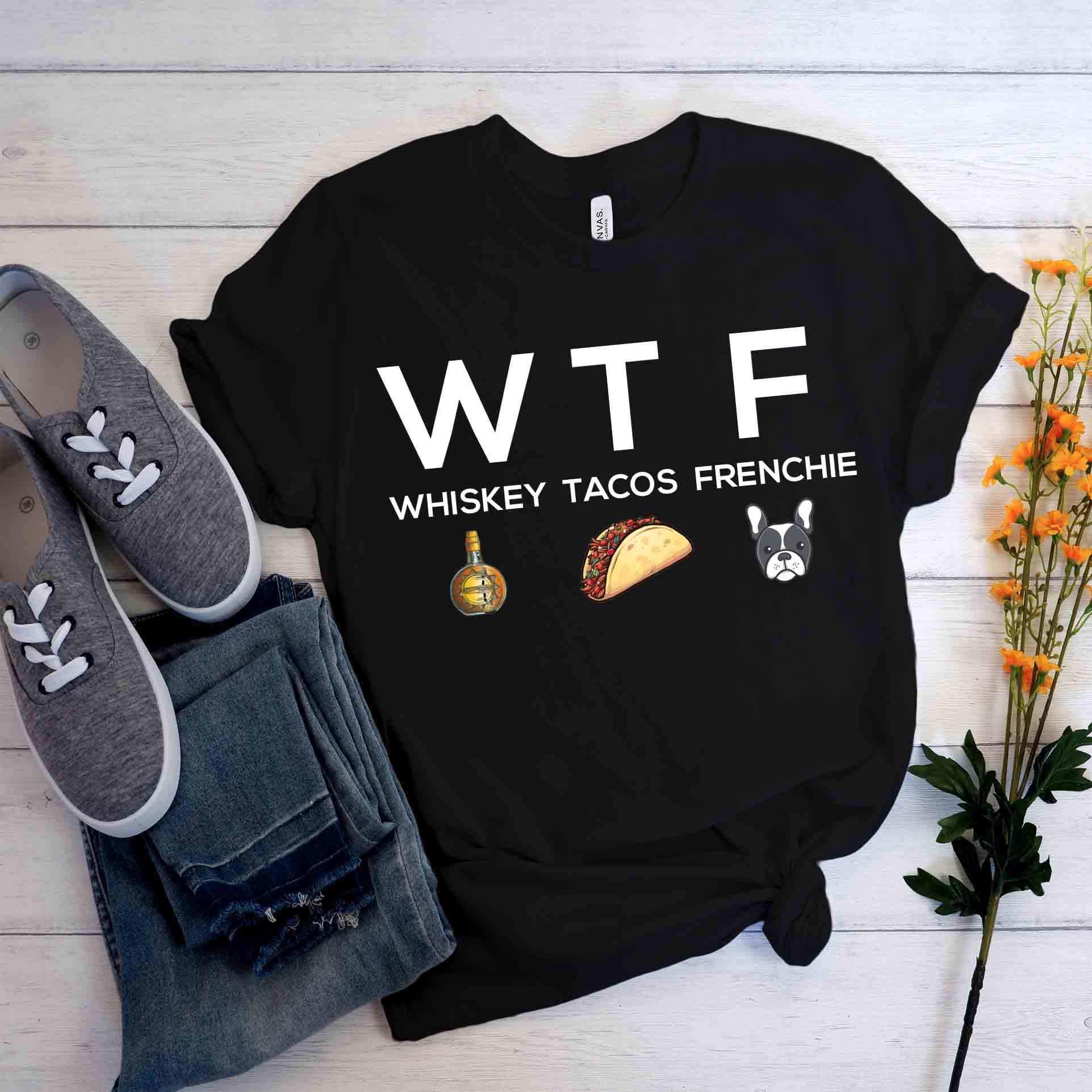 Winston French Bulldog Cotton T-Shirt for Everyday Wear-fadou