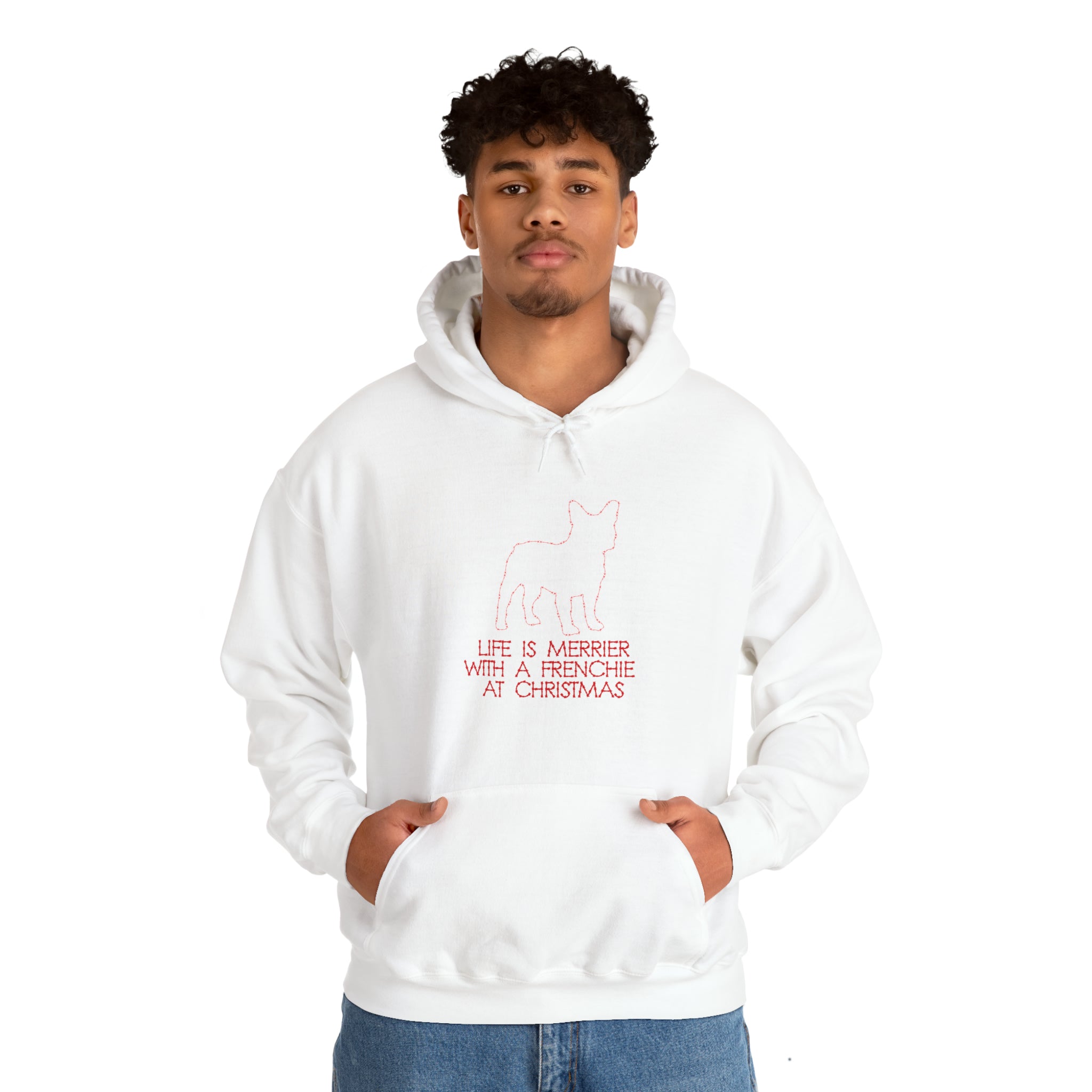 Life French Bulldog Cotton Sweatshirt for Frenchie Enthusiasts-fadou