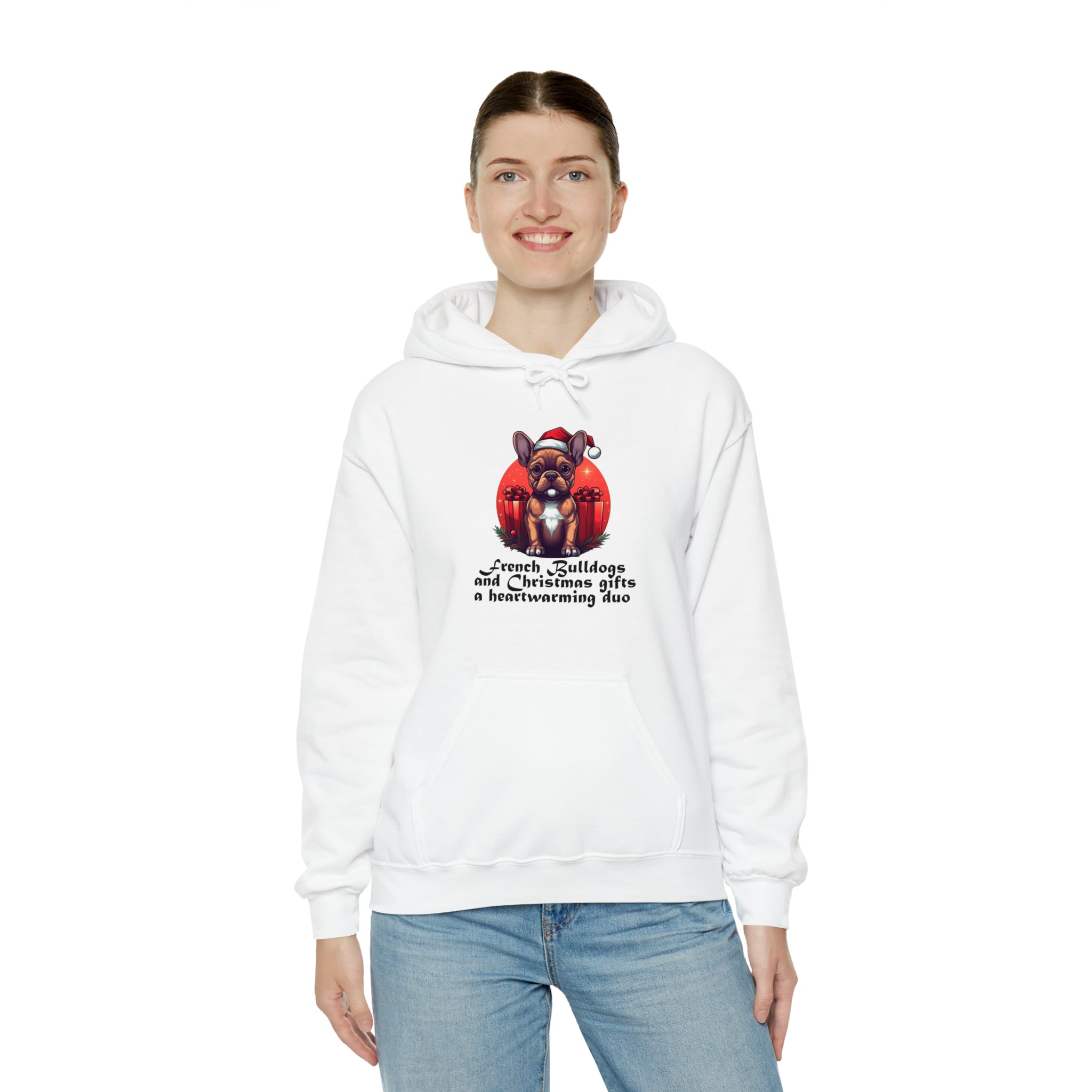 French Bulldog Christmas Dog Hoodie for Flat-Face Breeds-fadou
