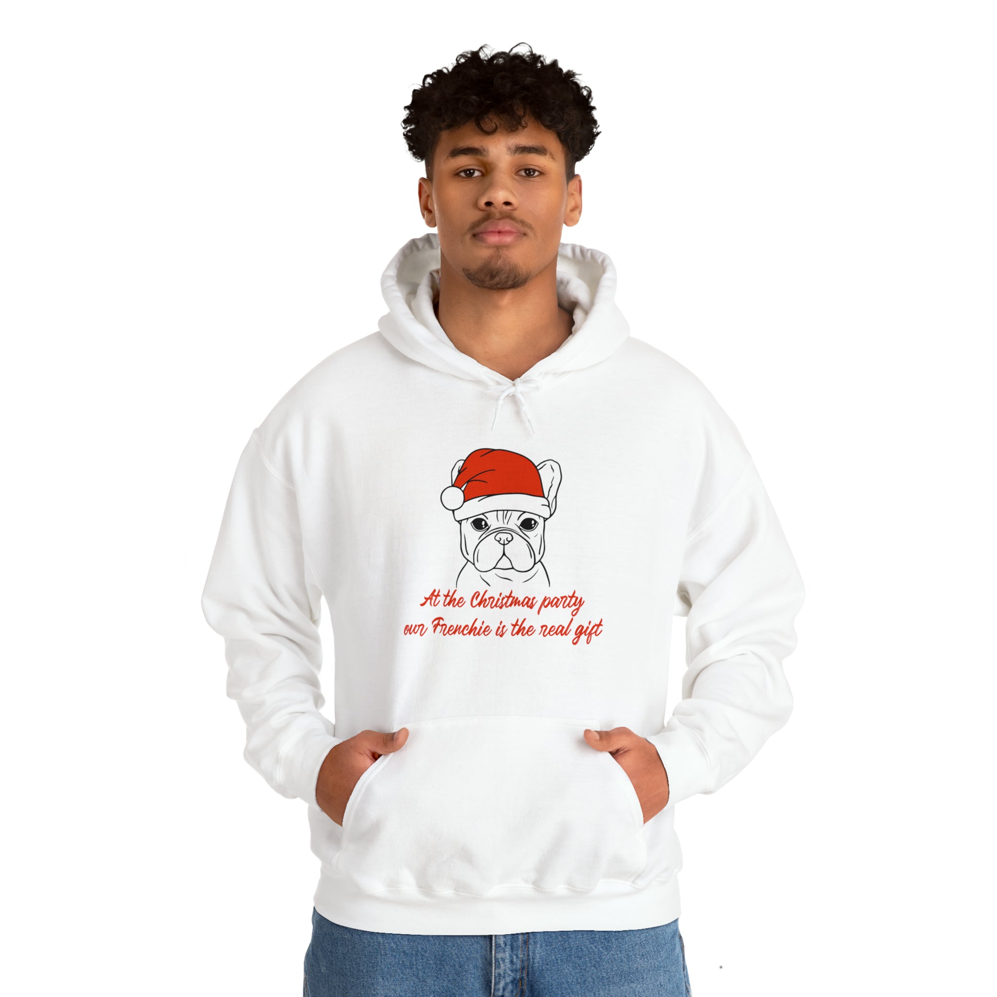 French Bulldog Christmas Dog Mom Hoodie for Frenchie Fans-fadou