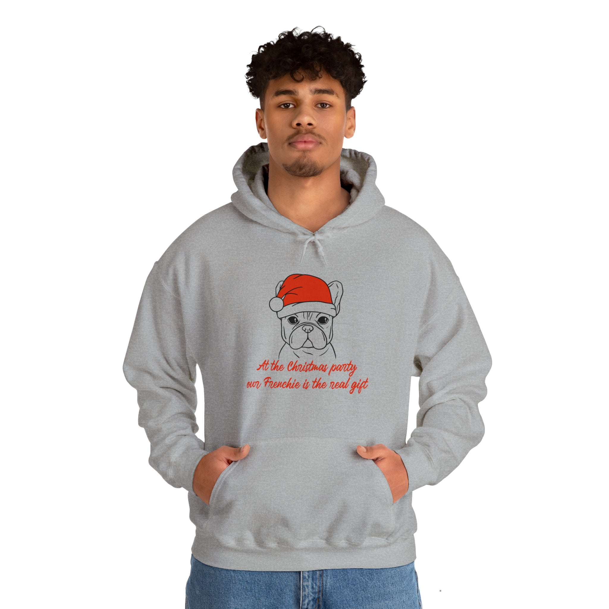 French Bulldog Christmas Dog Mom Hoodie for Frenchie Fans-fadou