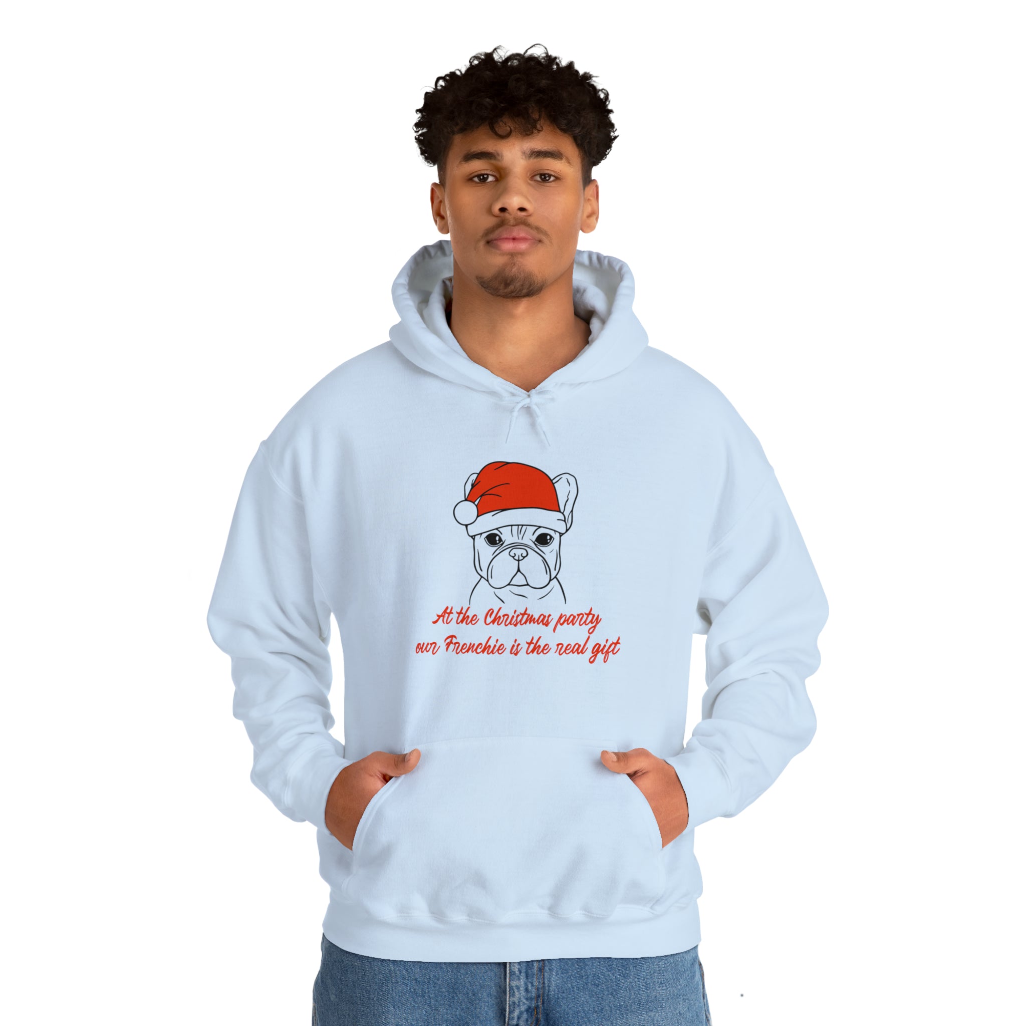 French Bulldog Christmas Dog Mom Hoodie for Frenchie Fans-fadou