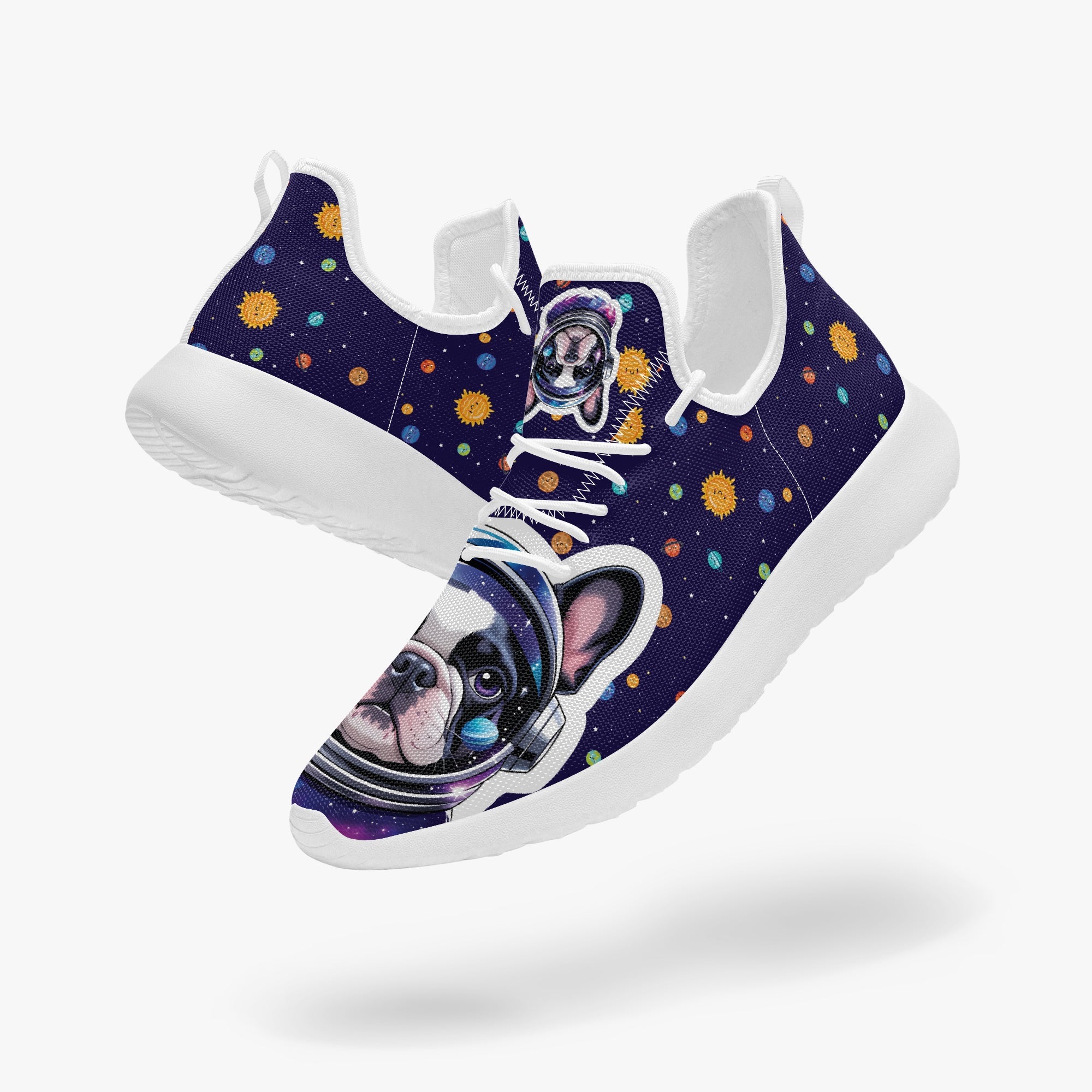 French Bulldog Classic Canvas Sneakers for Bulldog Owners-fadou