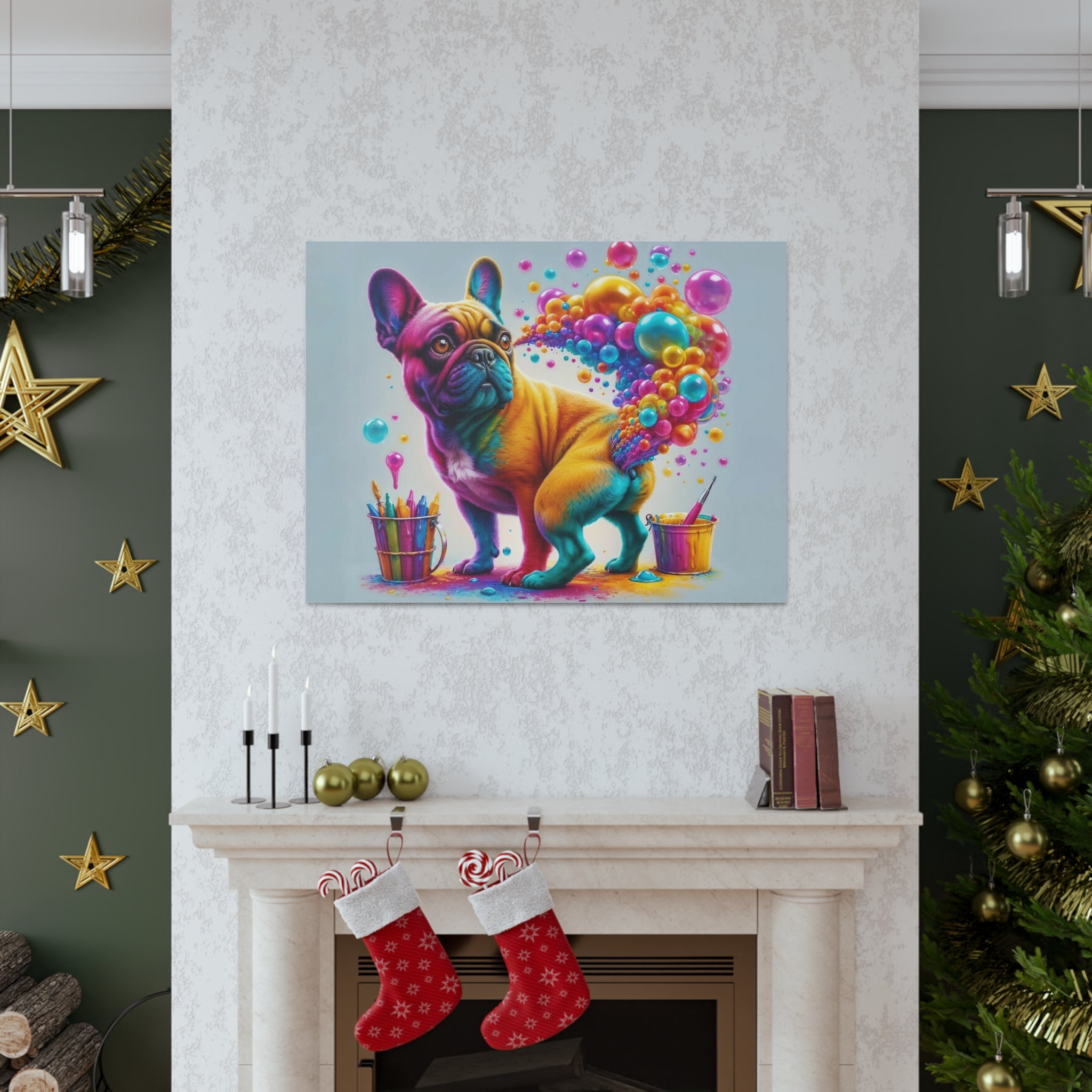 French Bulldog Gas Pass: Canvas Edition for Frenchie Enthusiasts-fadou