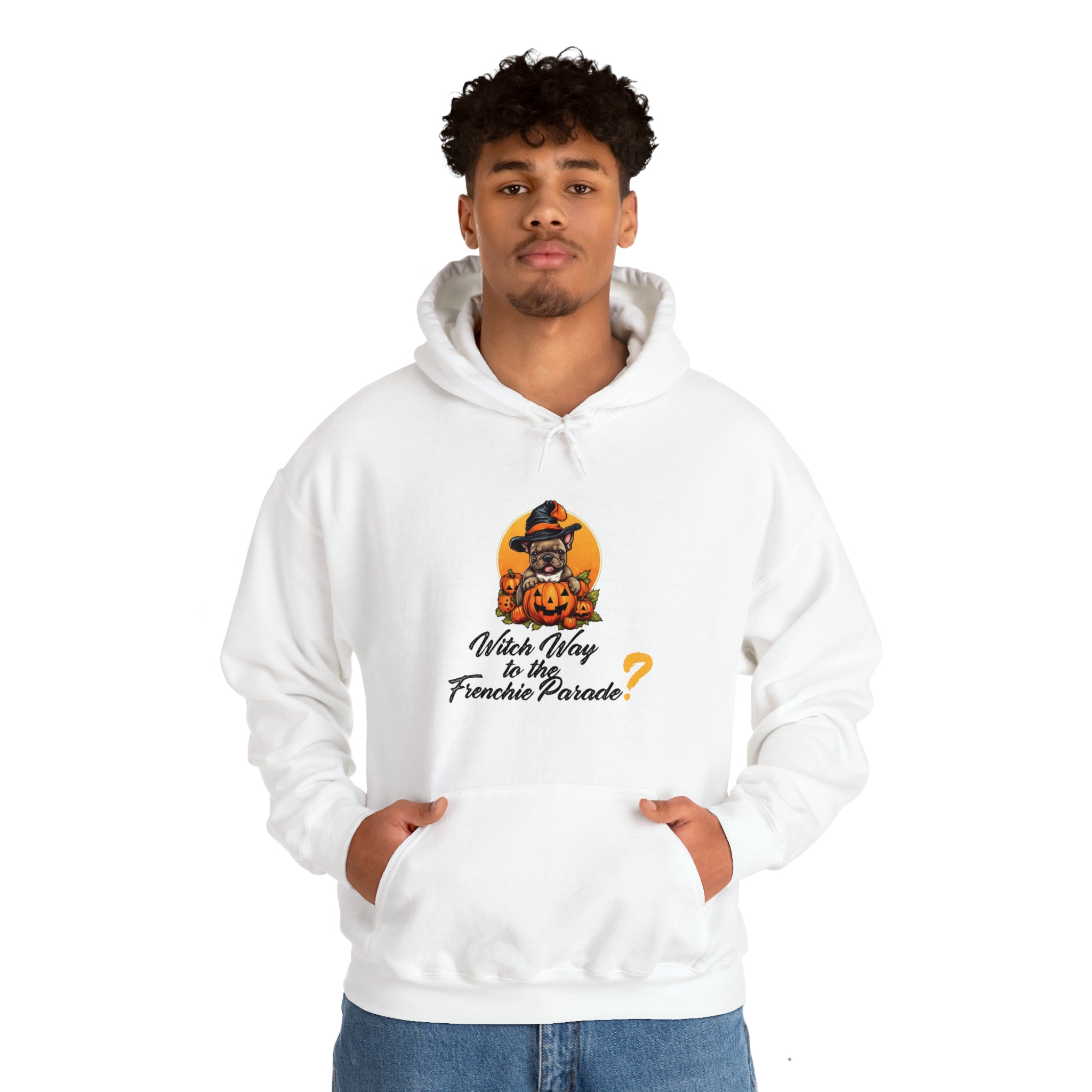 French Bulldog Halloween Fleece Hoodie for Bulldog Owners-fadou