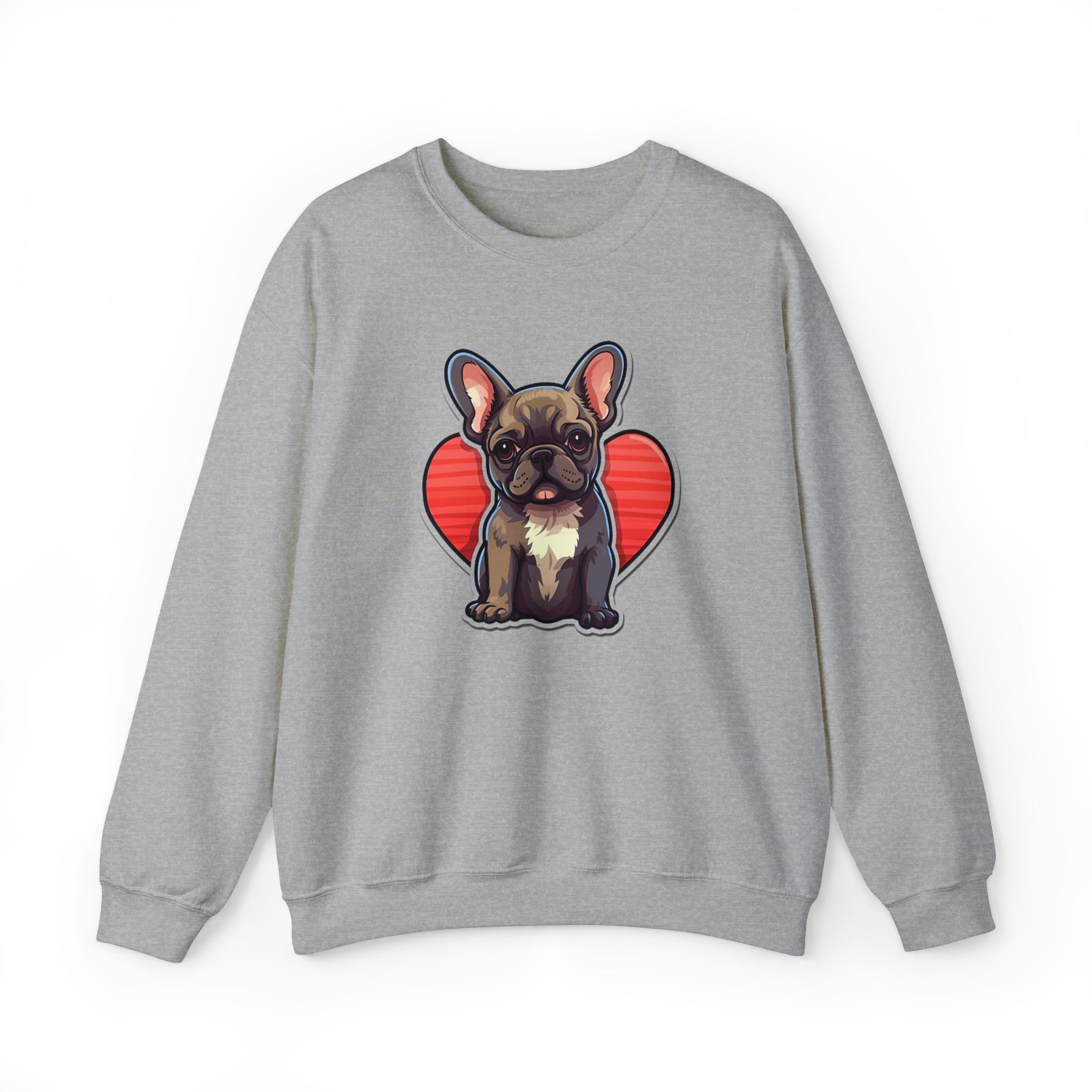Frenchie Love - Unisex Sweatshirt for Outdoor Adventures-fadou