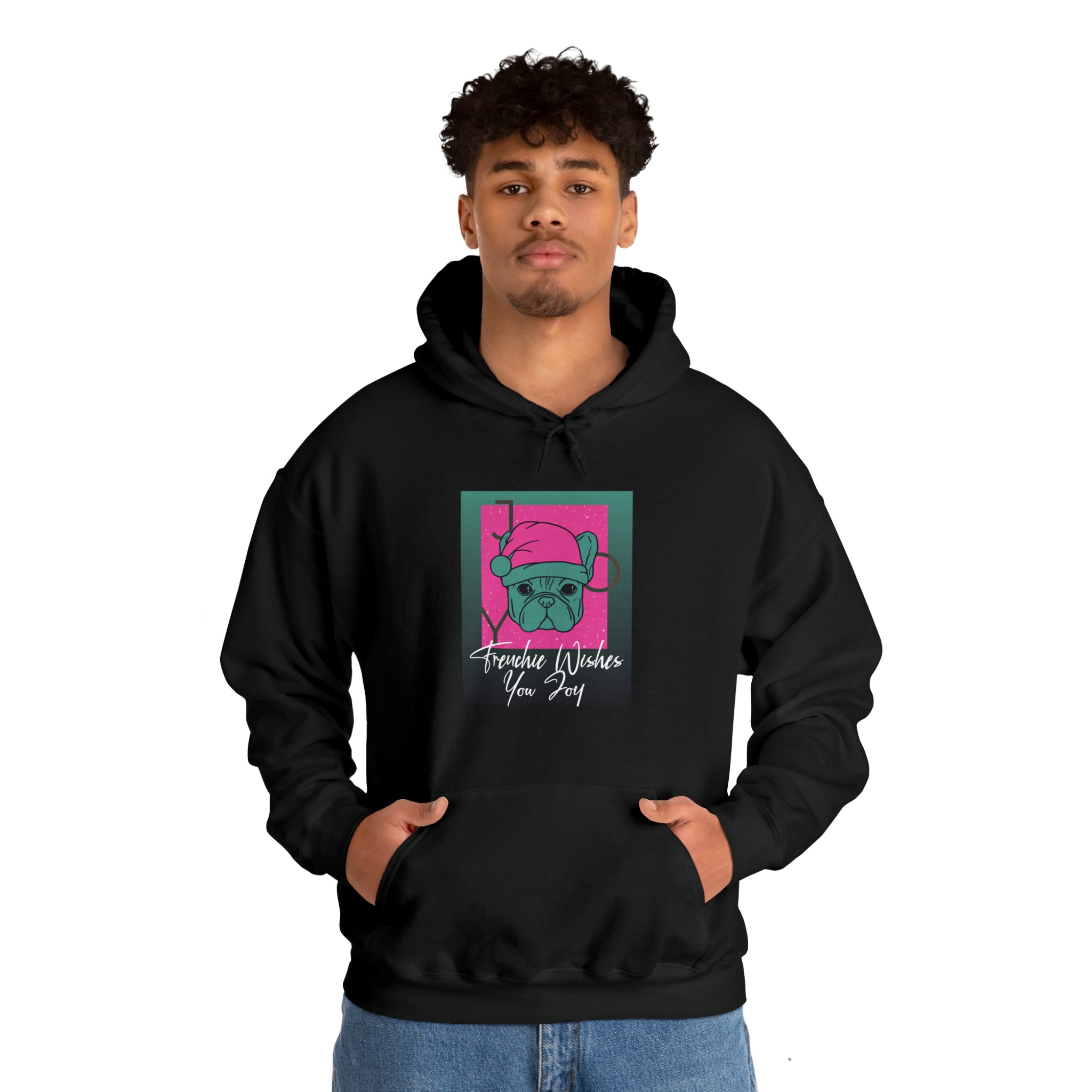 Frenchie Wishes Unisex Hoodie for Travel Comfort and Safety-fadou