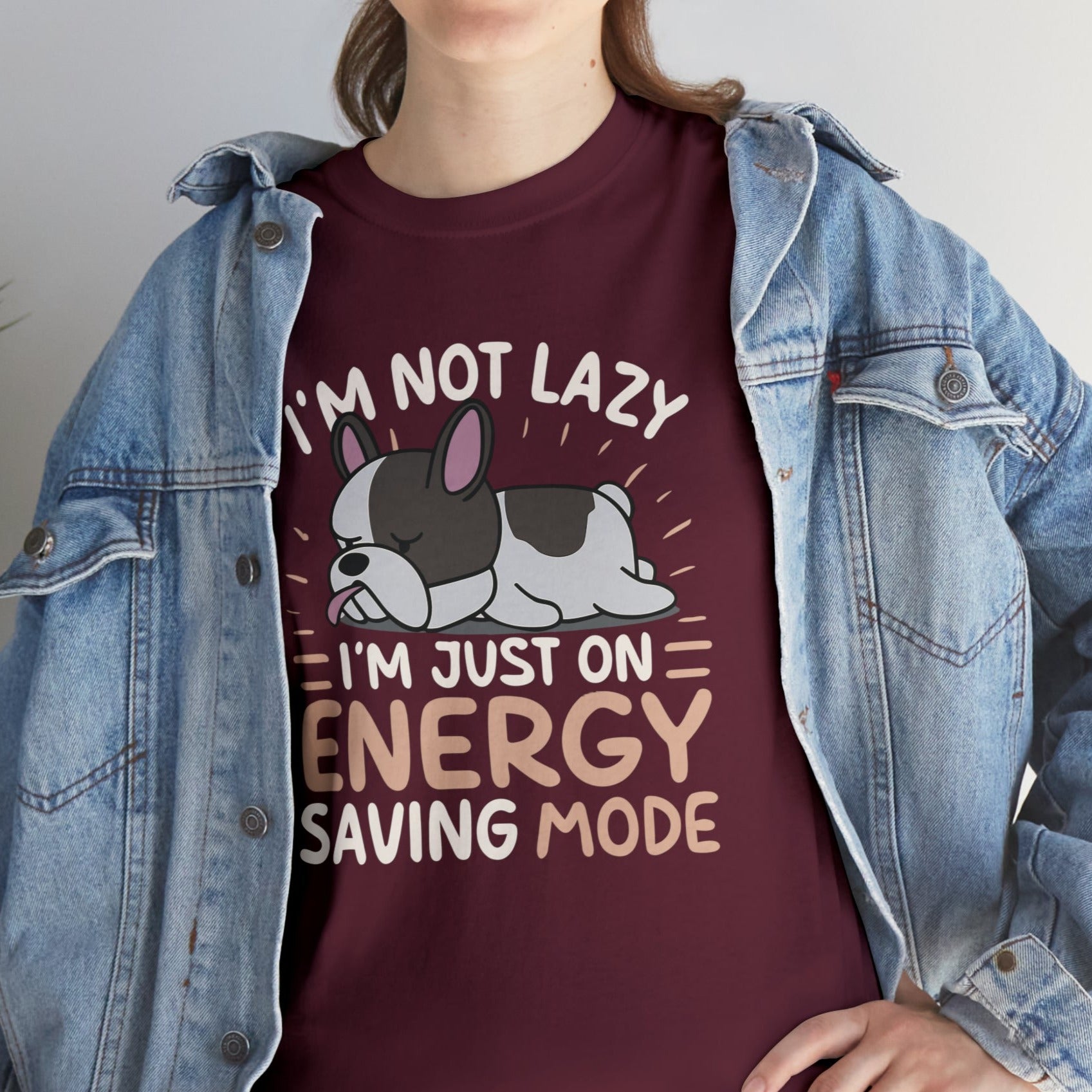 Im Not Lazy - Unisex Cotton T-Shirt for Dog Moms & Dads-fadou
