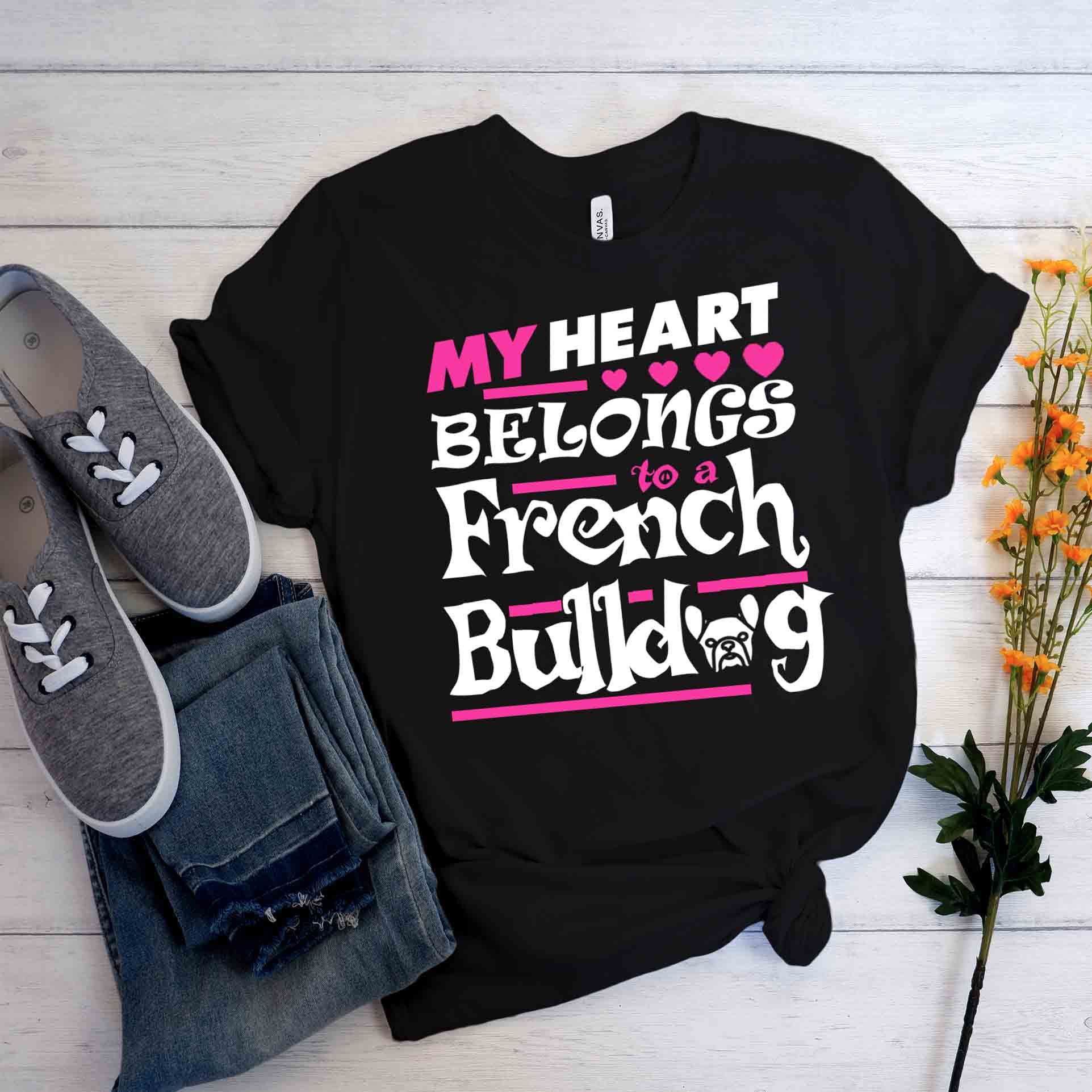 Lilly T-Shirt for French Bulldog Owners and Fans for Frenchies-fadou