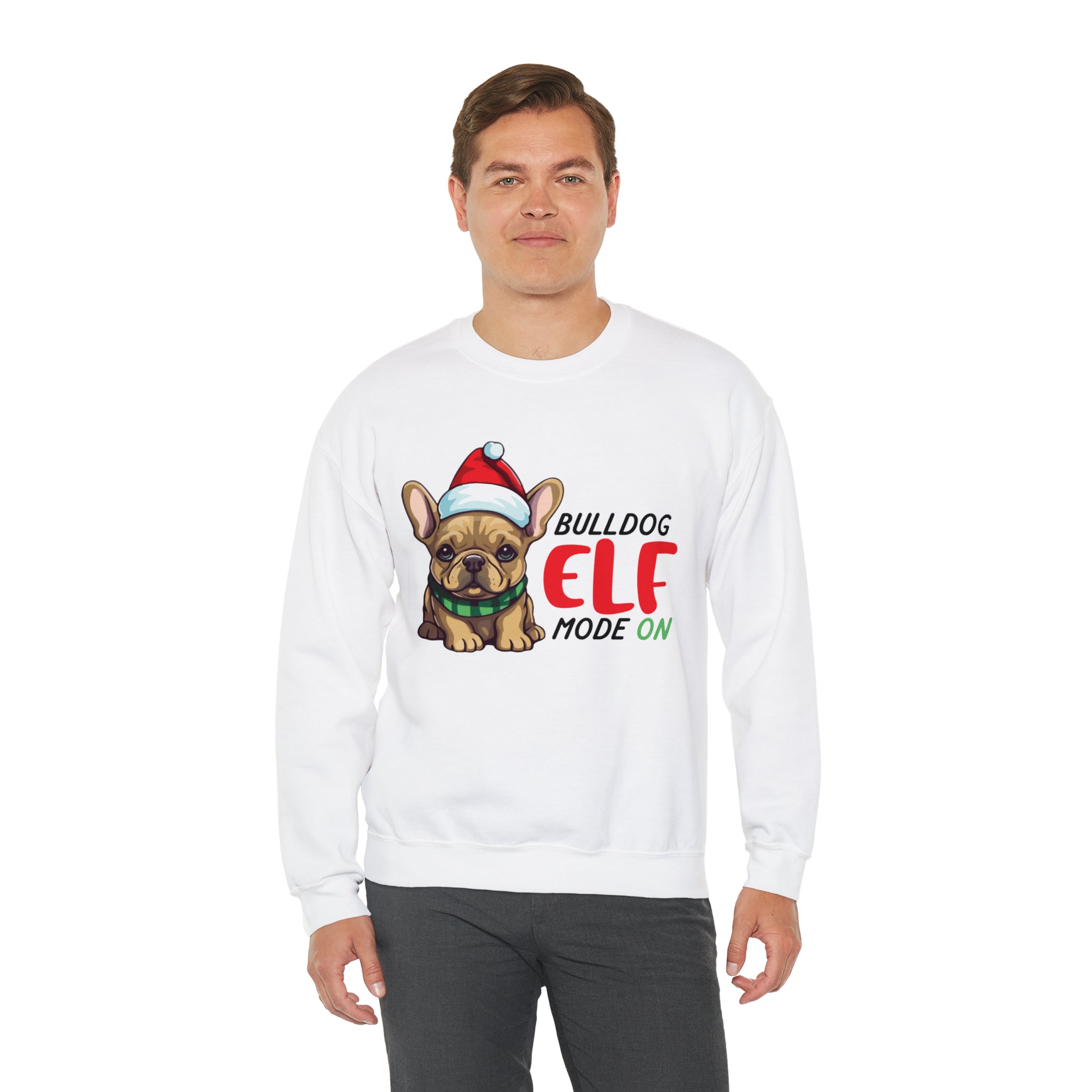 ELF French Bulldog Cotton Sweatshirt for Dog Moms & Dads-fadou