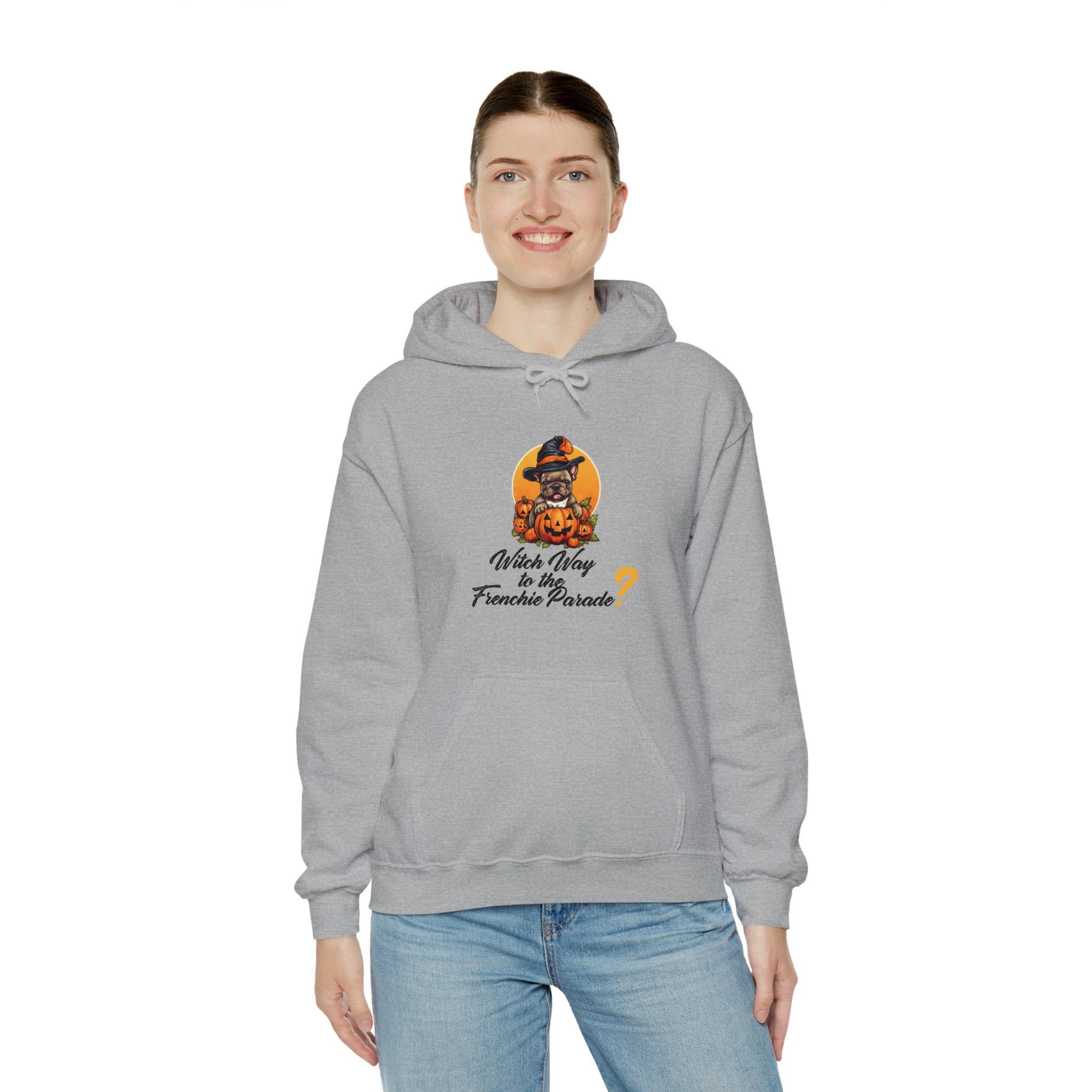 French Bulldog Halloween Fleece Hoodie for Bulldog Owners-fadou