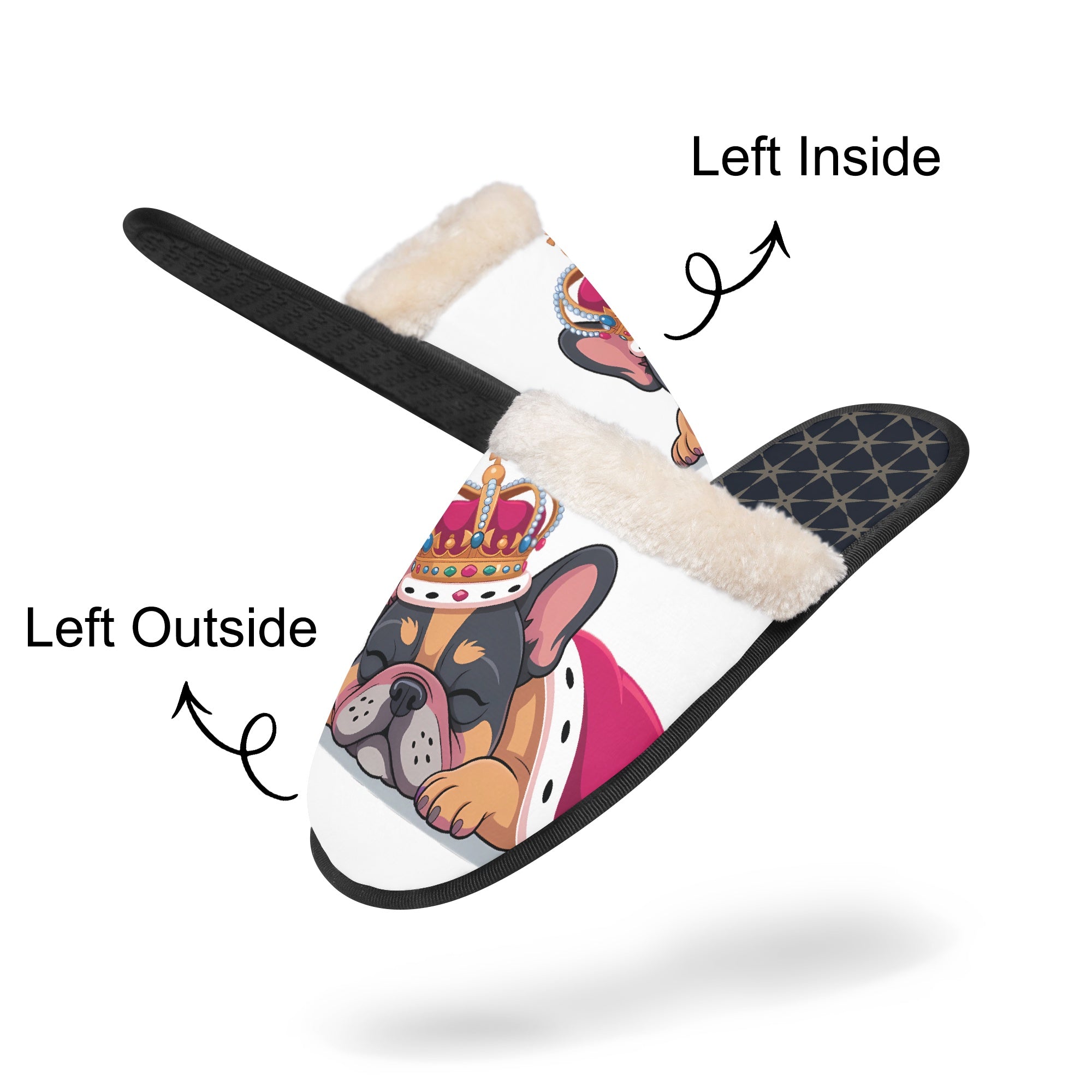 French Bulldog Cozy Soft House Shoes for Dog Moms & Dads-fadou