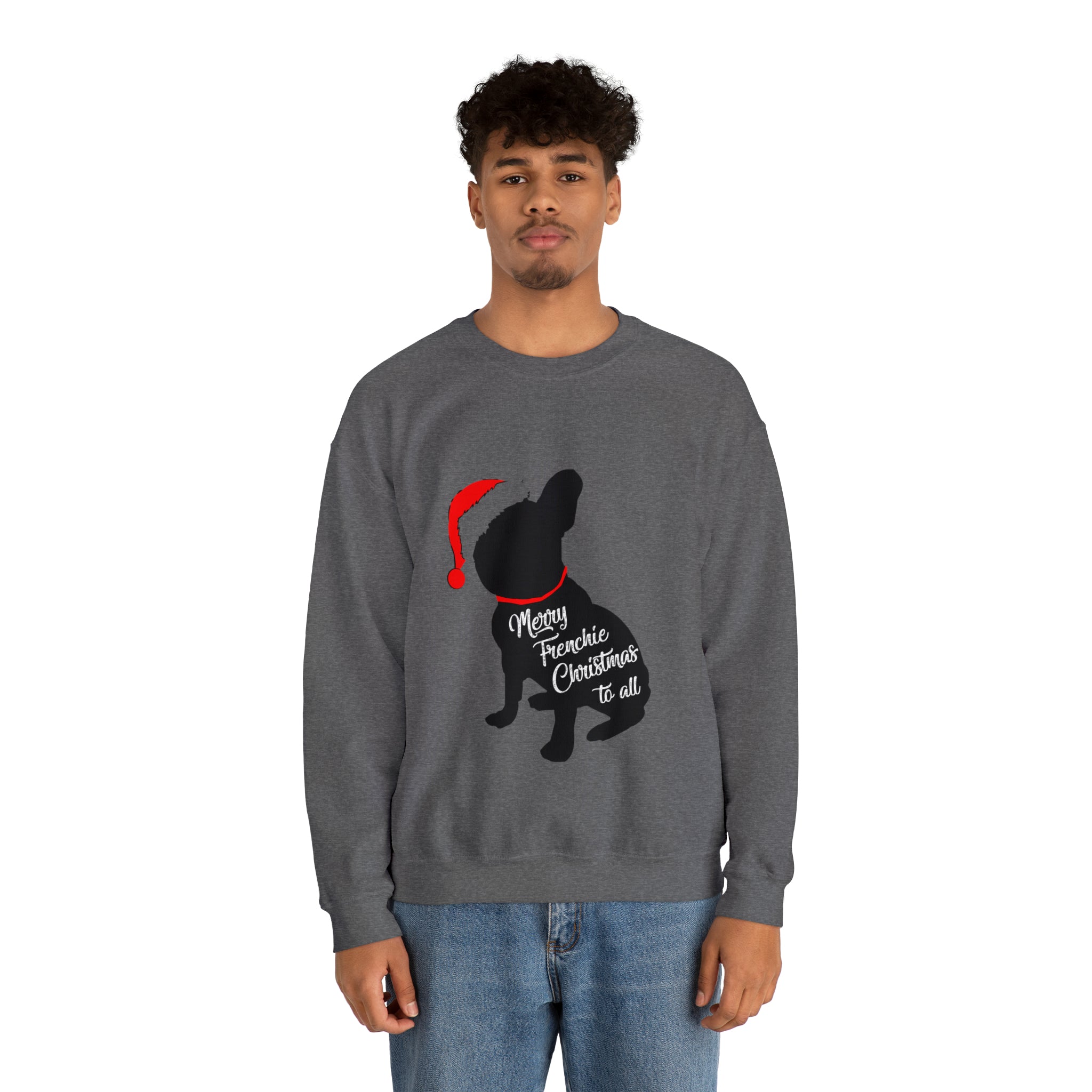 French Bulldog Christmas Pet Sweatshirt for Daily Walks-fadou