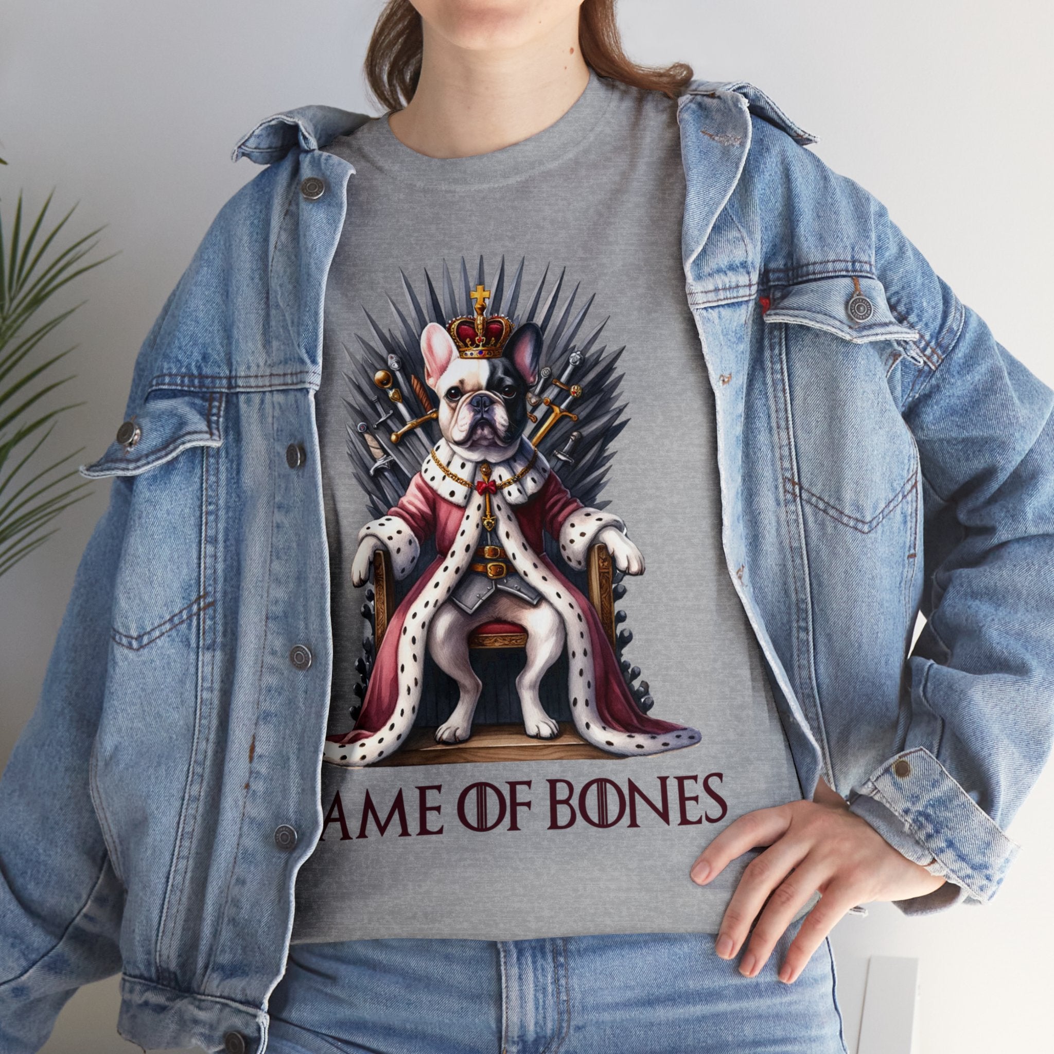French Bulldog Cotton Graphic Tee for Frenchie Enthusiasts-fadou