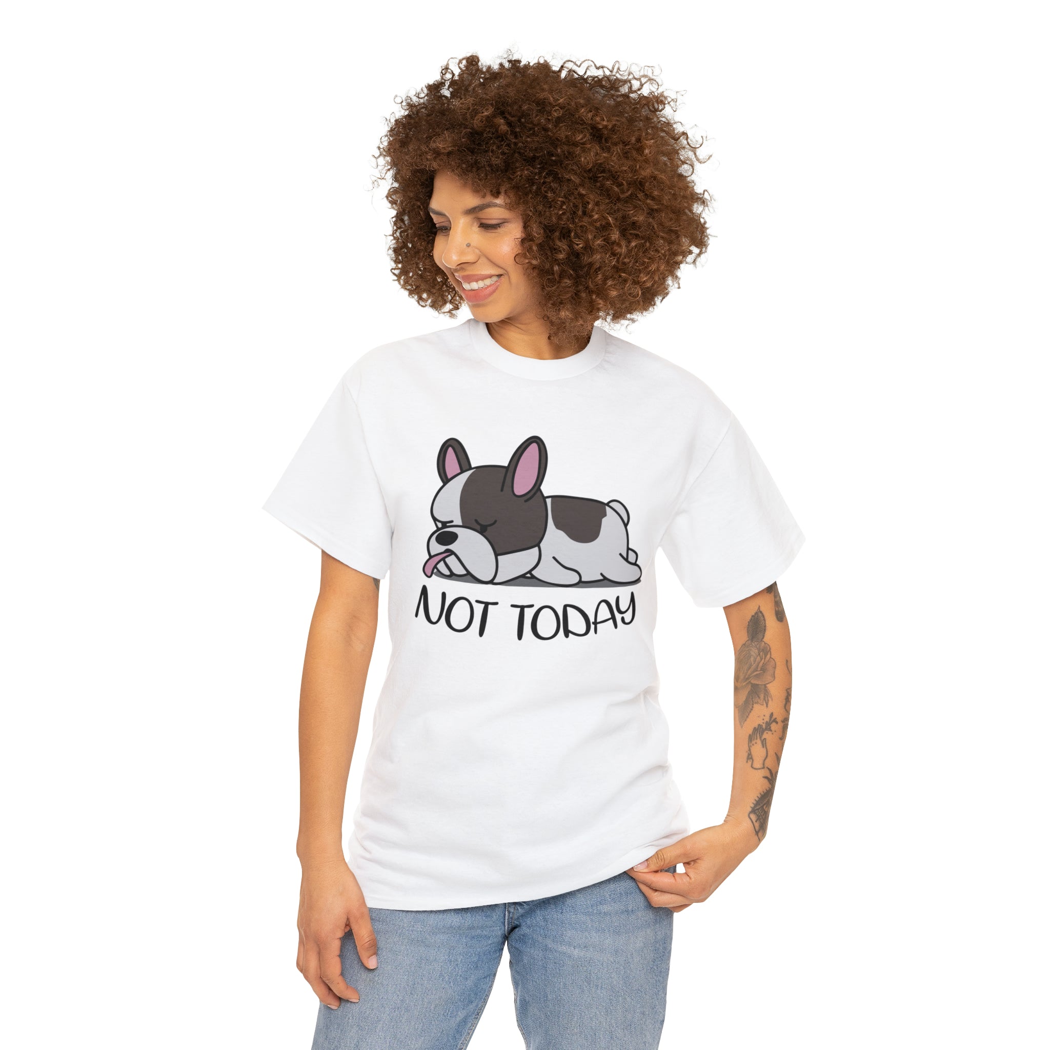 French Bulldog Cotton Cotton T-Shirt for Dog Moms & Dads-fadou
