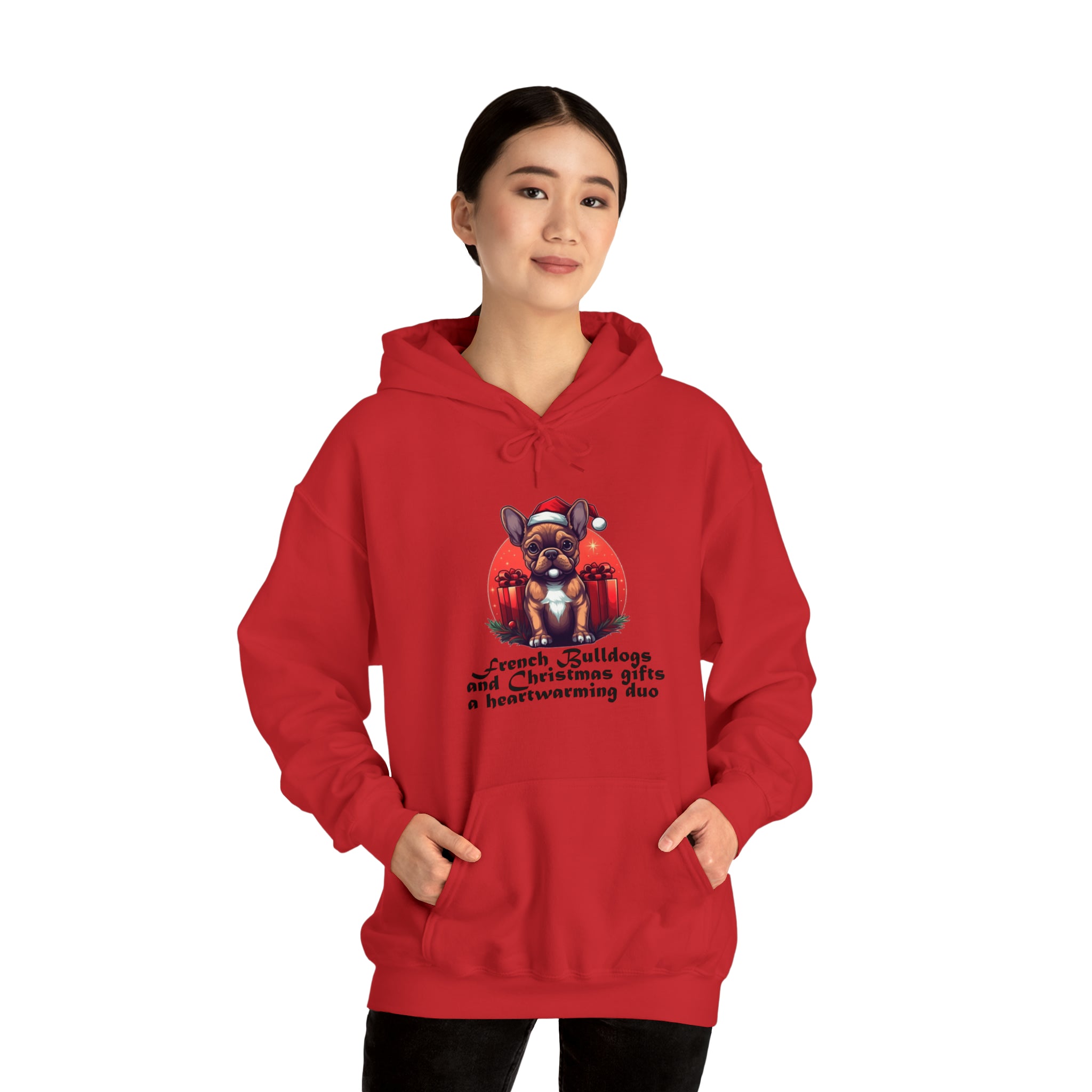 French Bulldog Christmas Dog Hoodie for Flat-Face Breeds-fadou