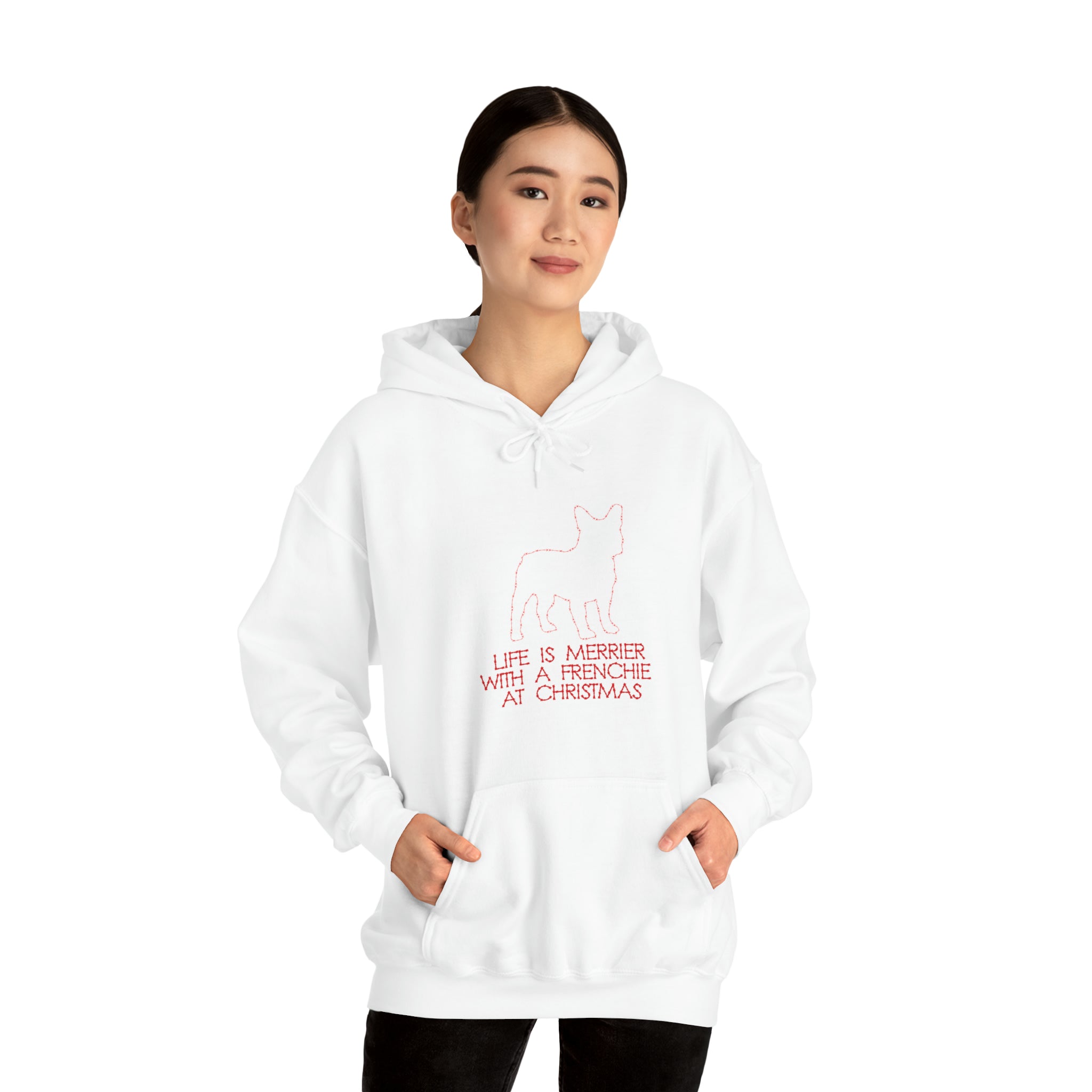 Life French Bulldog Cotton Sweatshirt for Frenchie Enthusiasts-fadou