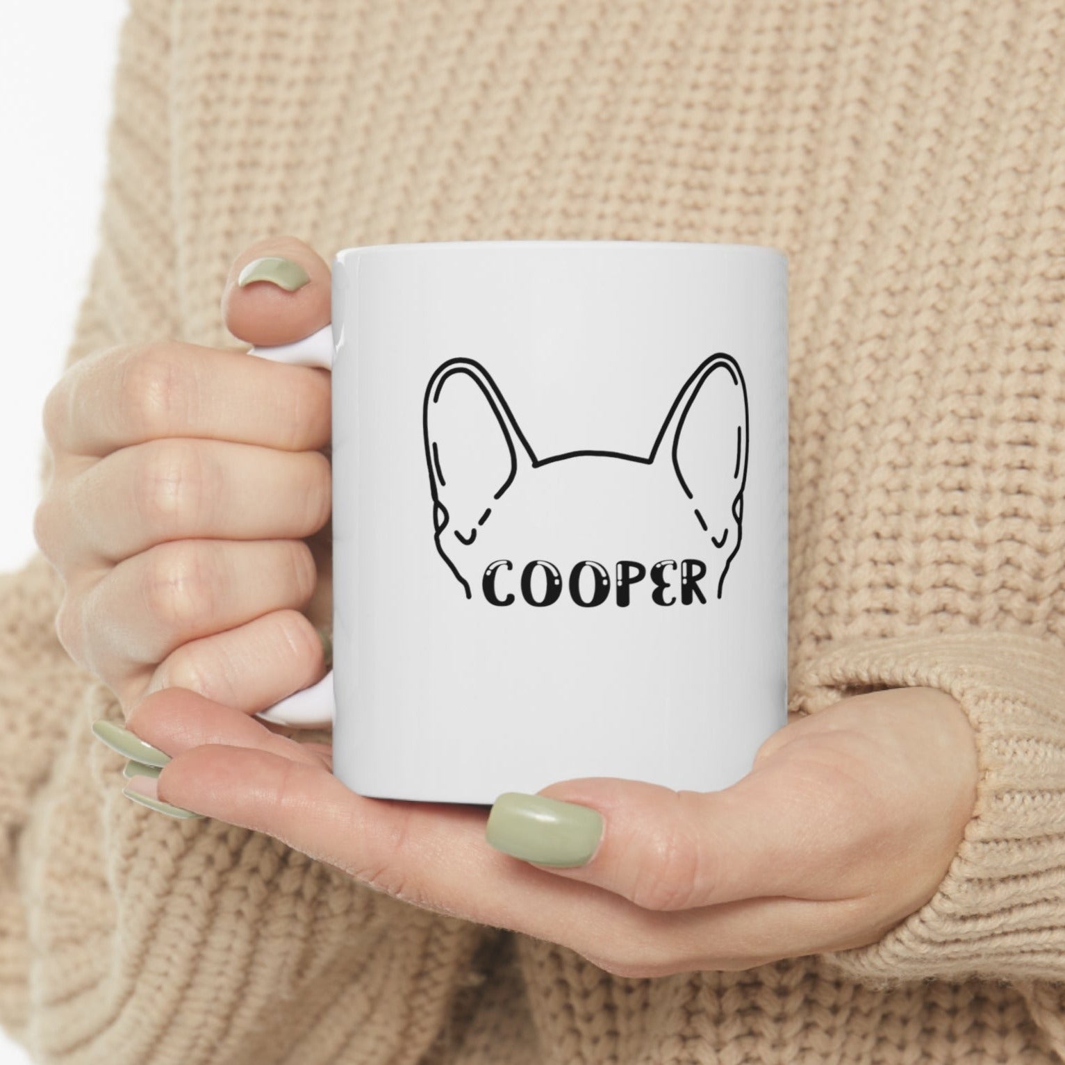 French Bulldog Custom Ceramic Cup for Frenchie Enthusiasts-fadou
