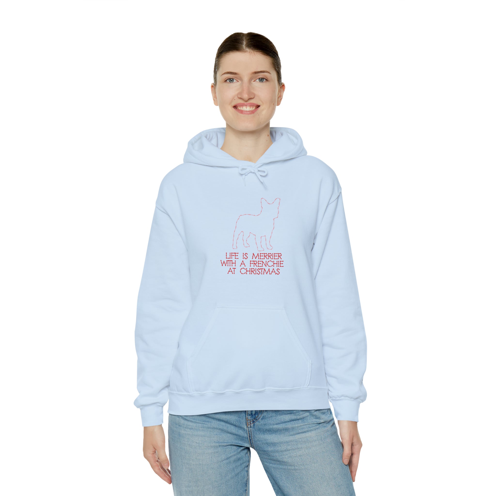 Life French Bulldog Cotton Sweatshirt for Frenchie Enthusiasts-fadou