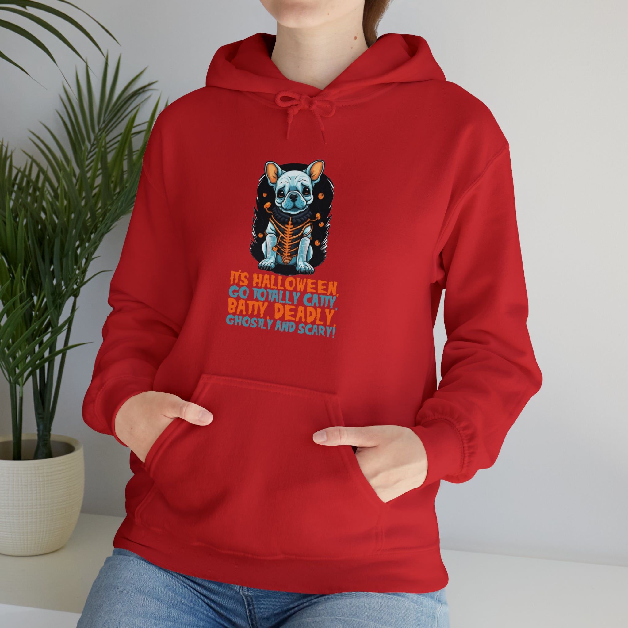 Frenchie Halloween Cotton Sweatshirt for Bulldog Owners-fadou