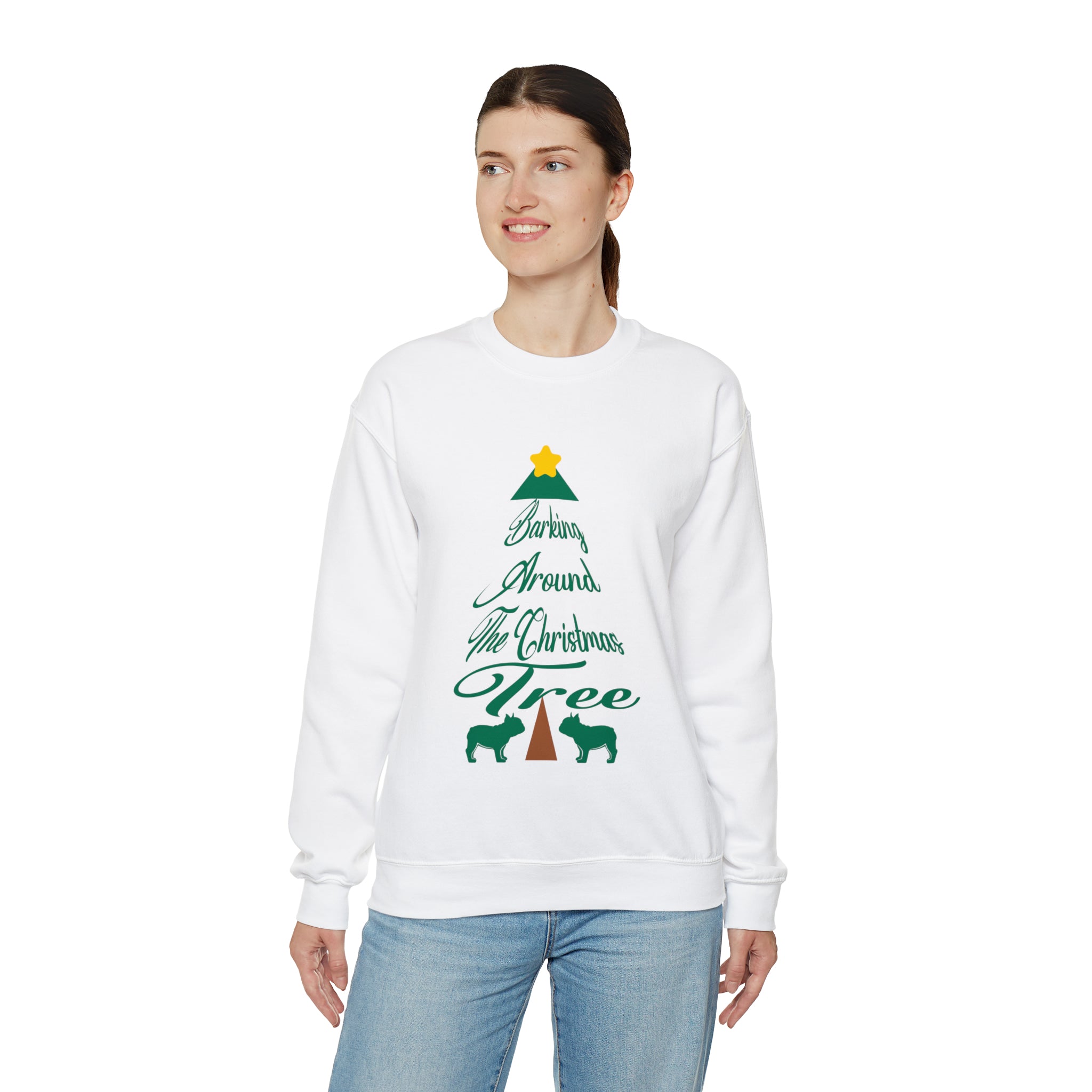 Frenchie Christmas Pet Parent Pullover for Everyday Wear-fadou